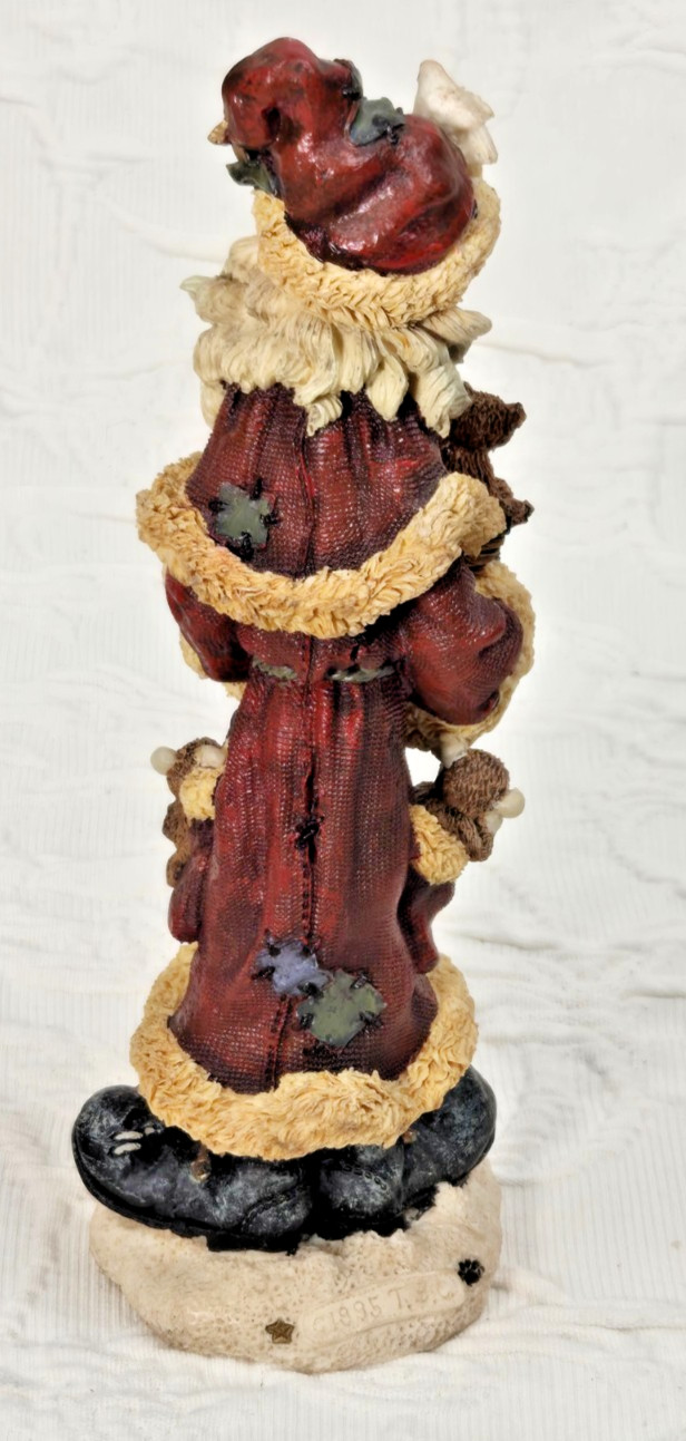 FOUR Boyds Bears Christmas Santa Figurines; The Folkstone Collection; BB#2