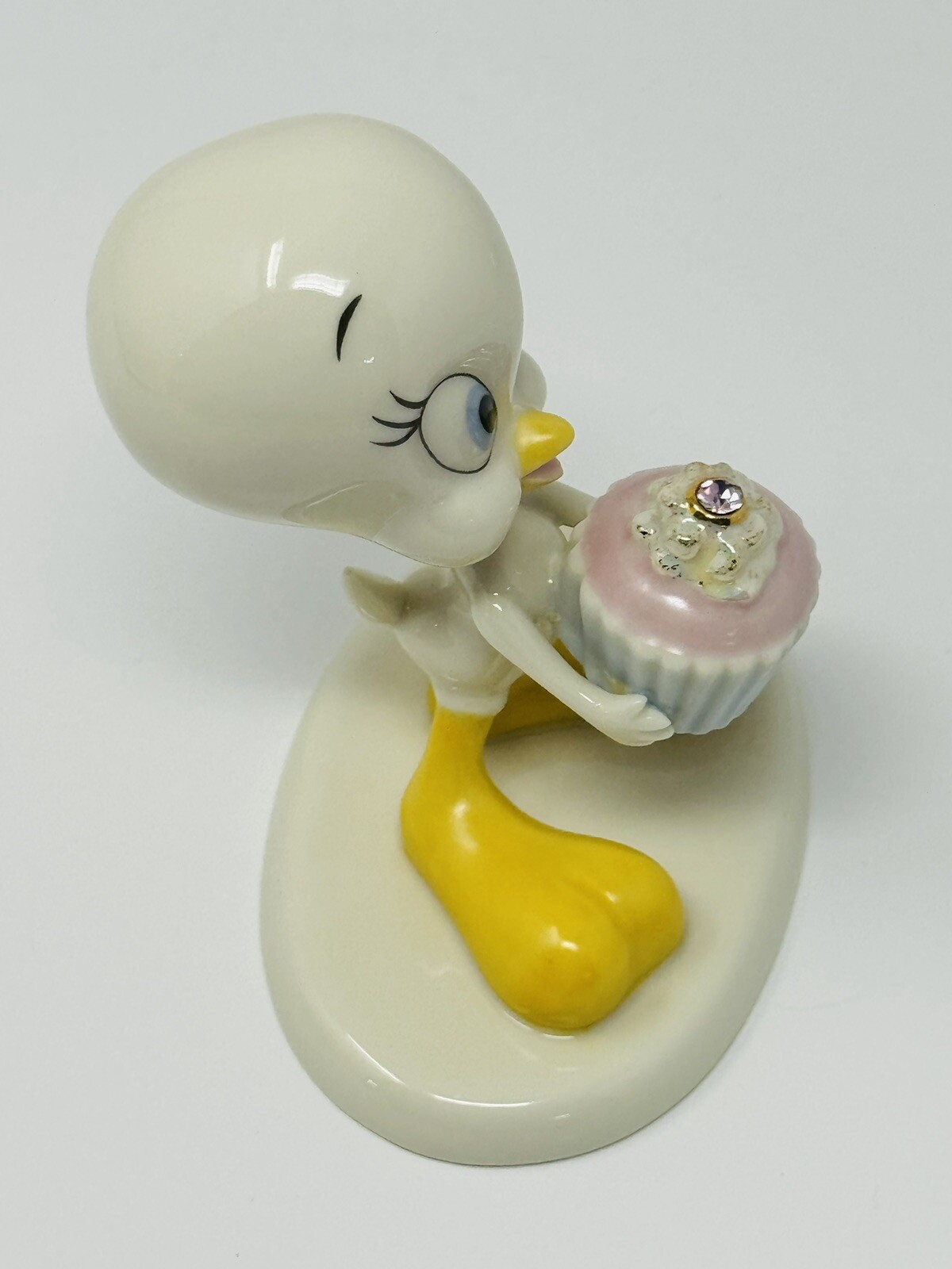 Lenox Tweety Bird A Present from Tweety JUNE Cupcake Birthday Birthstone