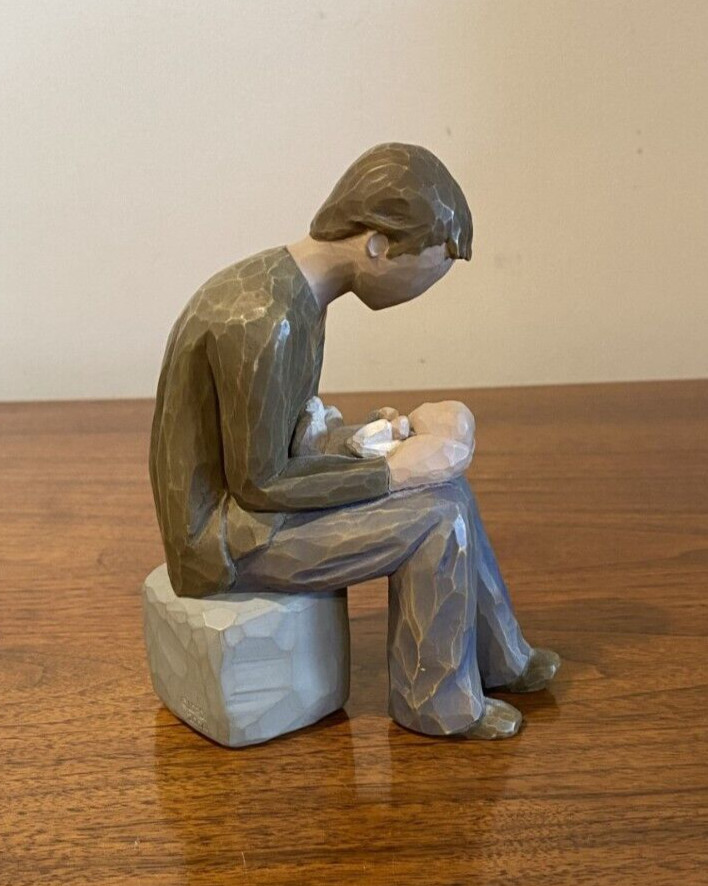 Willow Tree New Dad, Sculpted Hand-Painted 5.25″ Figure Father and Child/Baby
