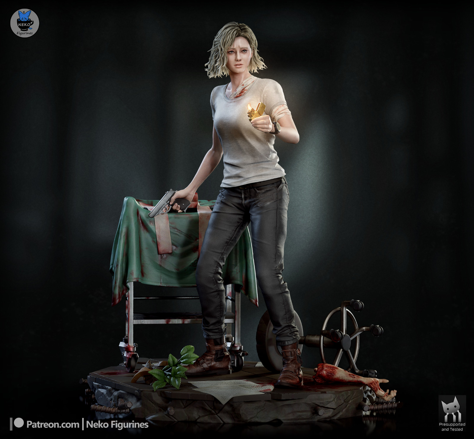 Grace Ashcroft Figurine Resident Evil Hand Painted Model / DIY Kit 22 pcs