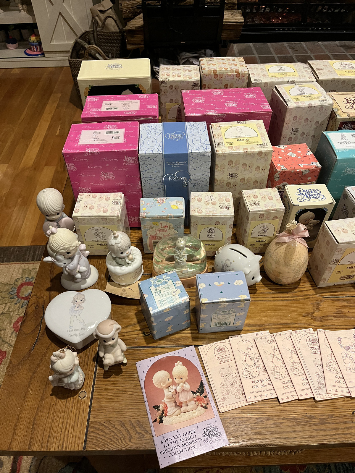 Lot of 47 Different Enesco Precious Moments Figurines w/ Boxes Rare Retired