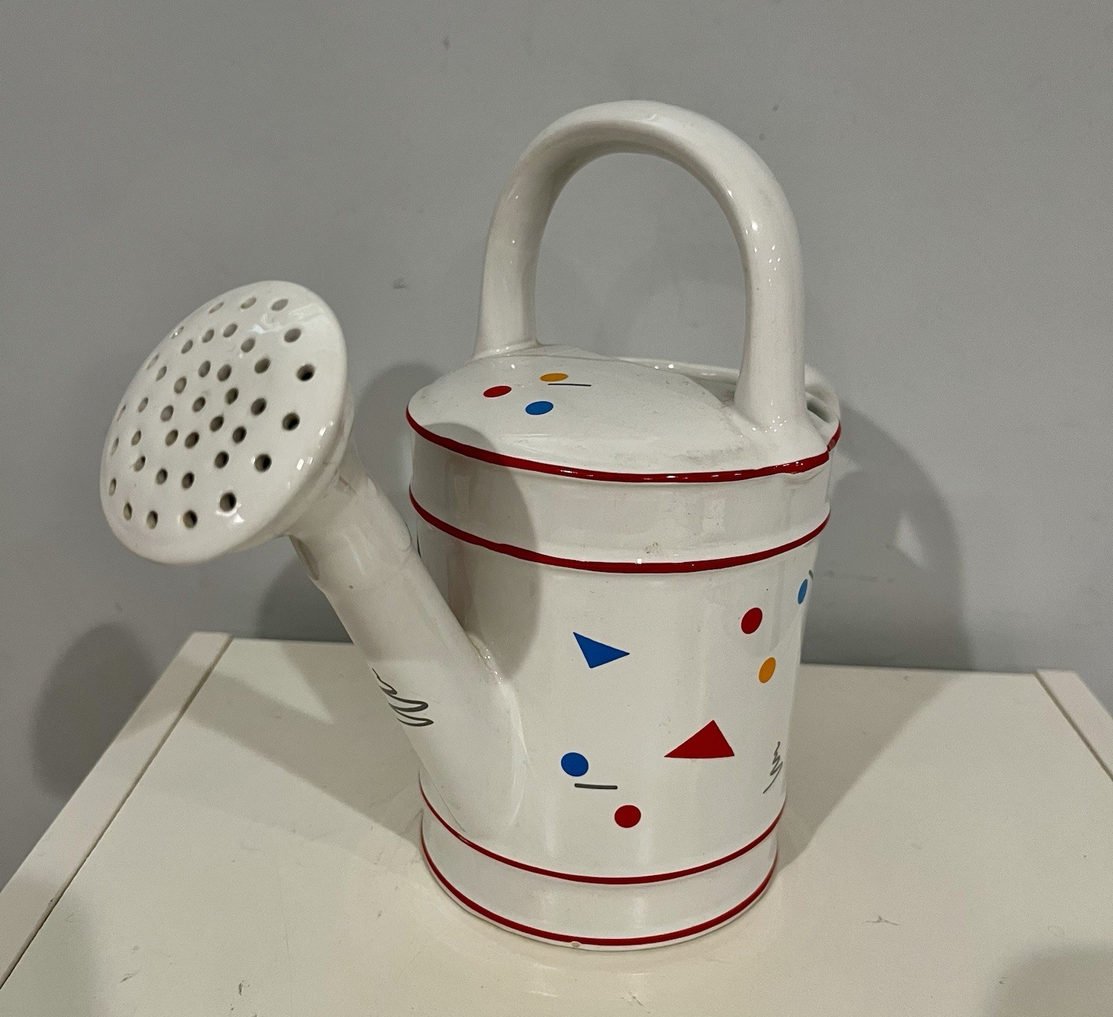 R. B. Bernarda Watering Can Ceramic Retro Portugal 1562 Geometric 80s Print