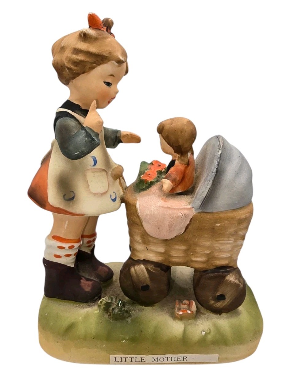 Vintage Arnart “Little Mother” Hand Painted By Erich Stauffer 8588 Figurine