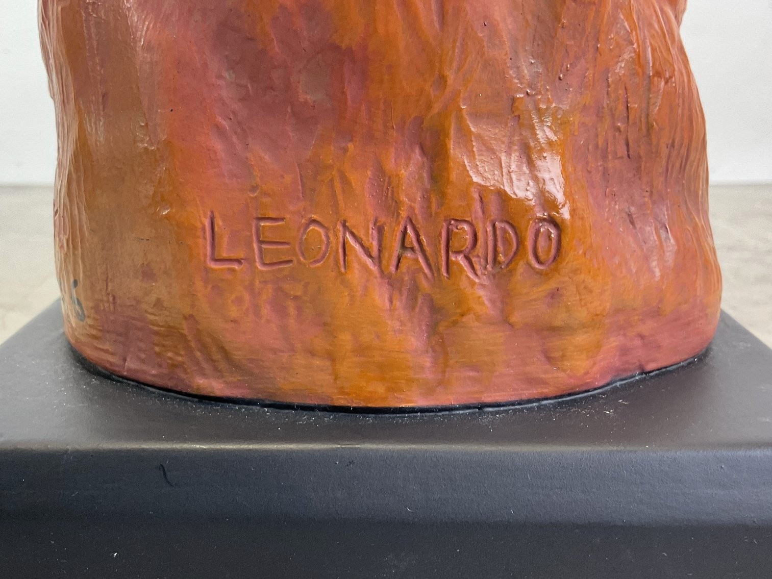 Leonardo’ DaVinci Sculpted Bust Signed and dated by Robert Toth