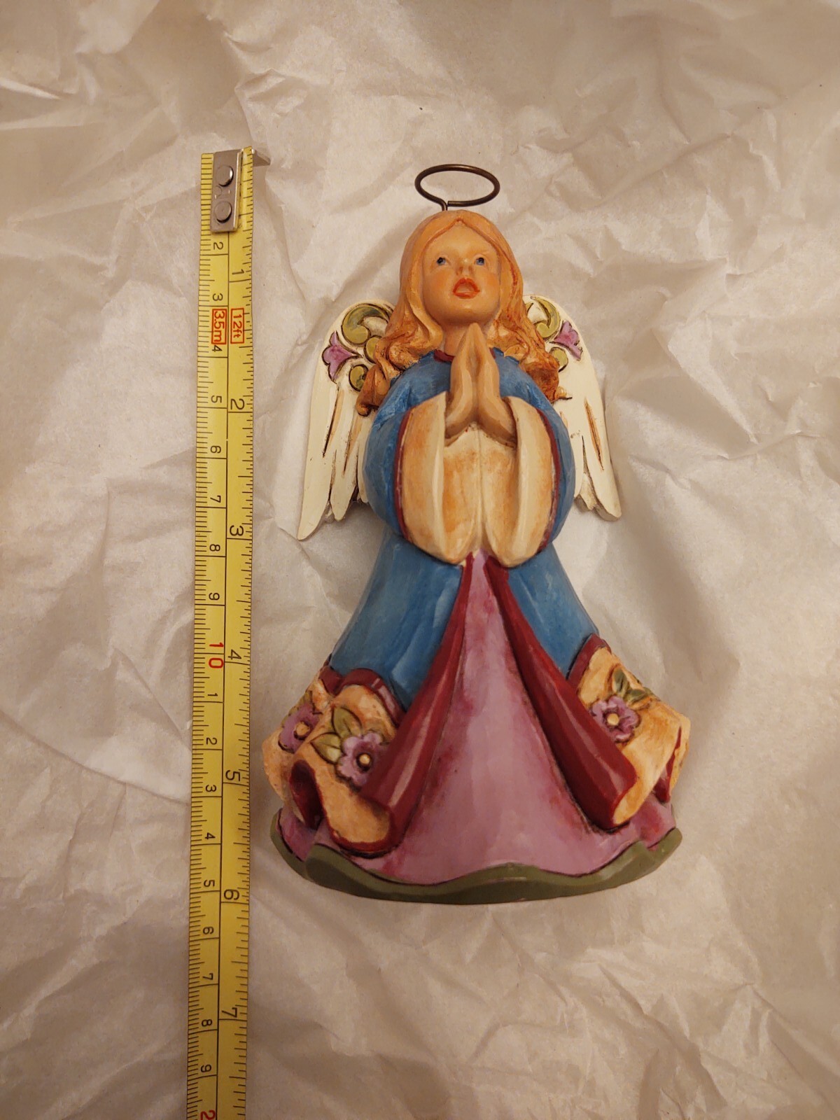 SMILE & PRAY TO START THE DAY JIM SHORE ANGEL NEW #4047060 PRAYING ANGEL