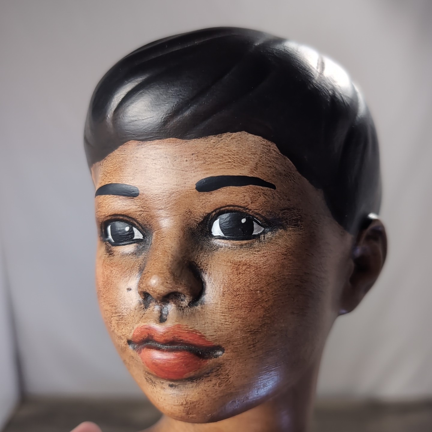 3 VTG Holland Mold Ceramic Head Bust Hawaiian Polynesian Figurines 70s Model