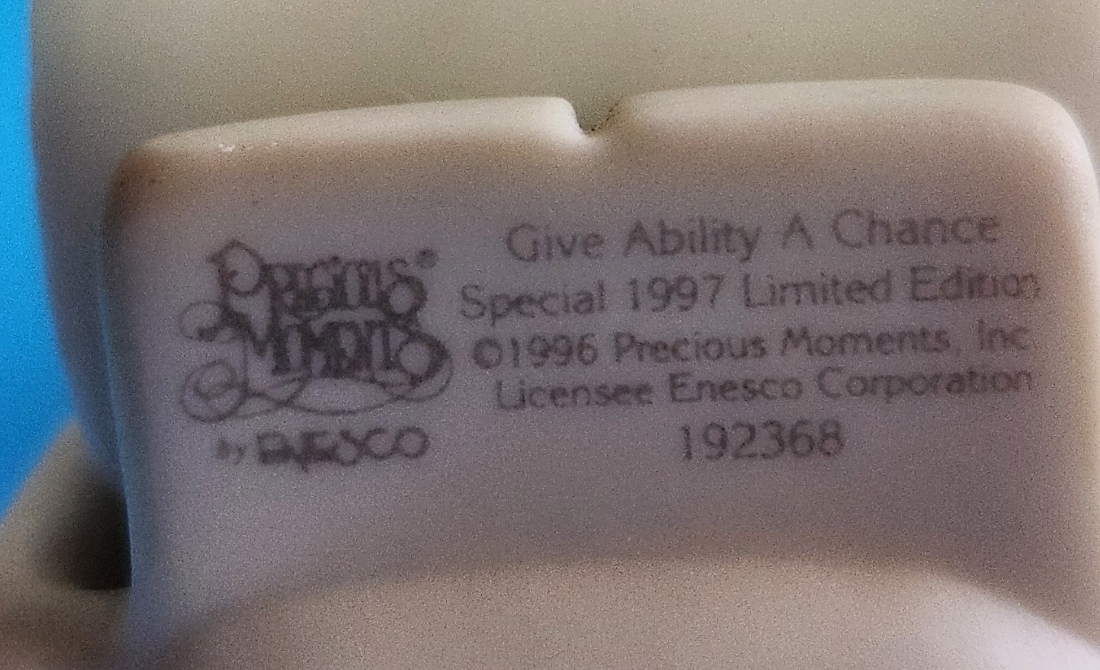 Precious Moments Limited Edition 1997 Porcelain Figurine Retired Rare Enesco