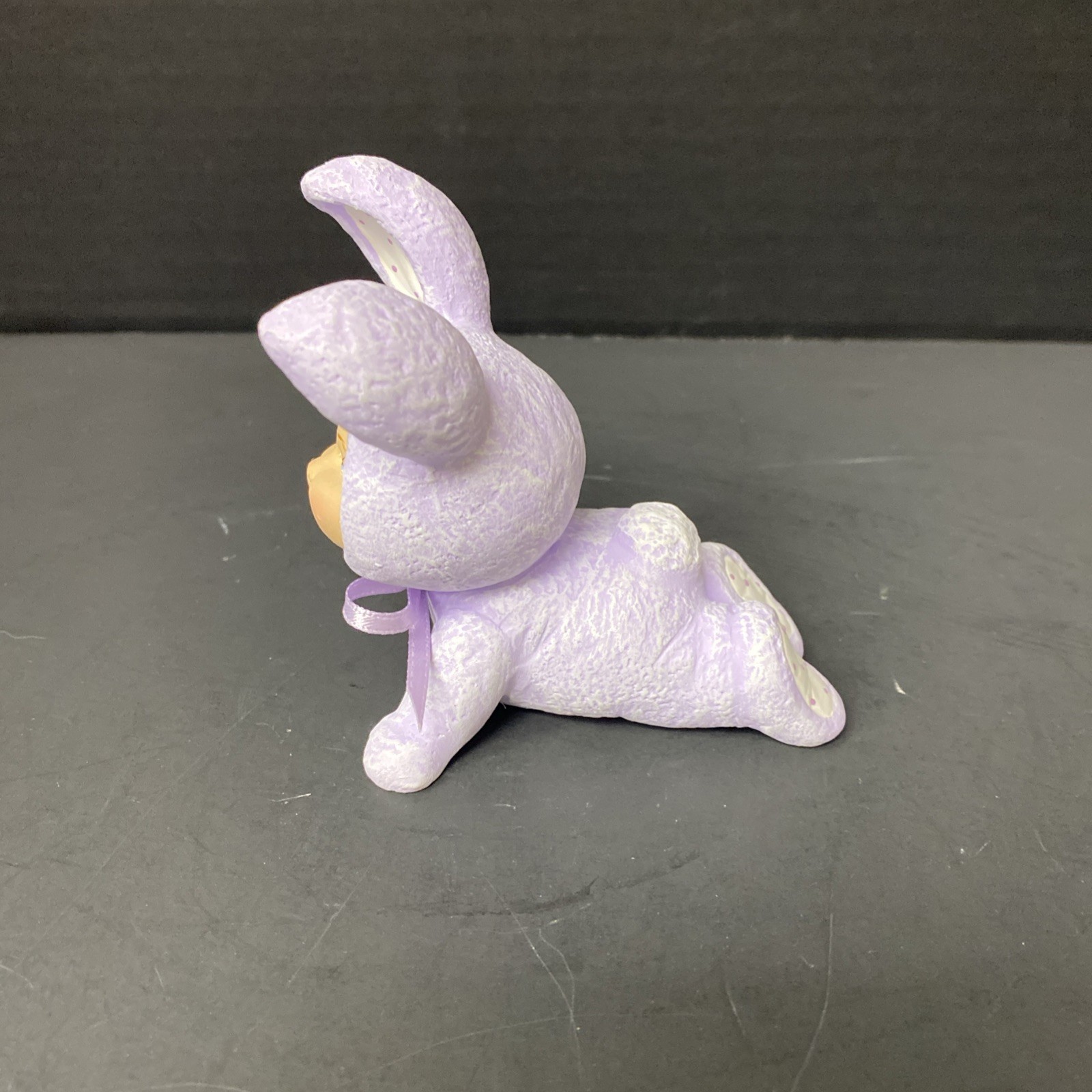 Scioto Ceramic Orphan Bunny Kid Crawling Handpainted Baby Figurine