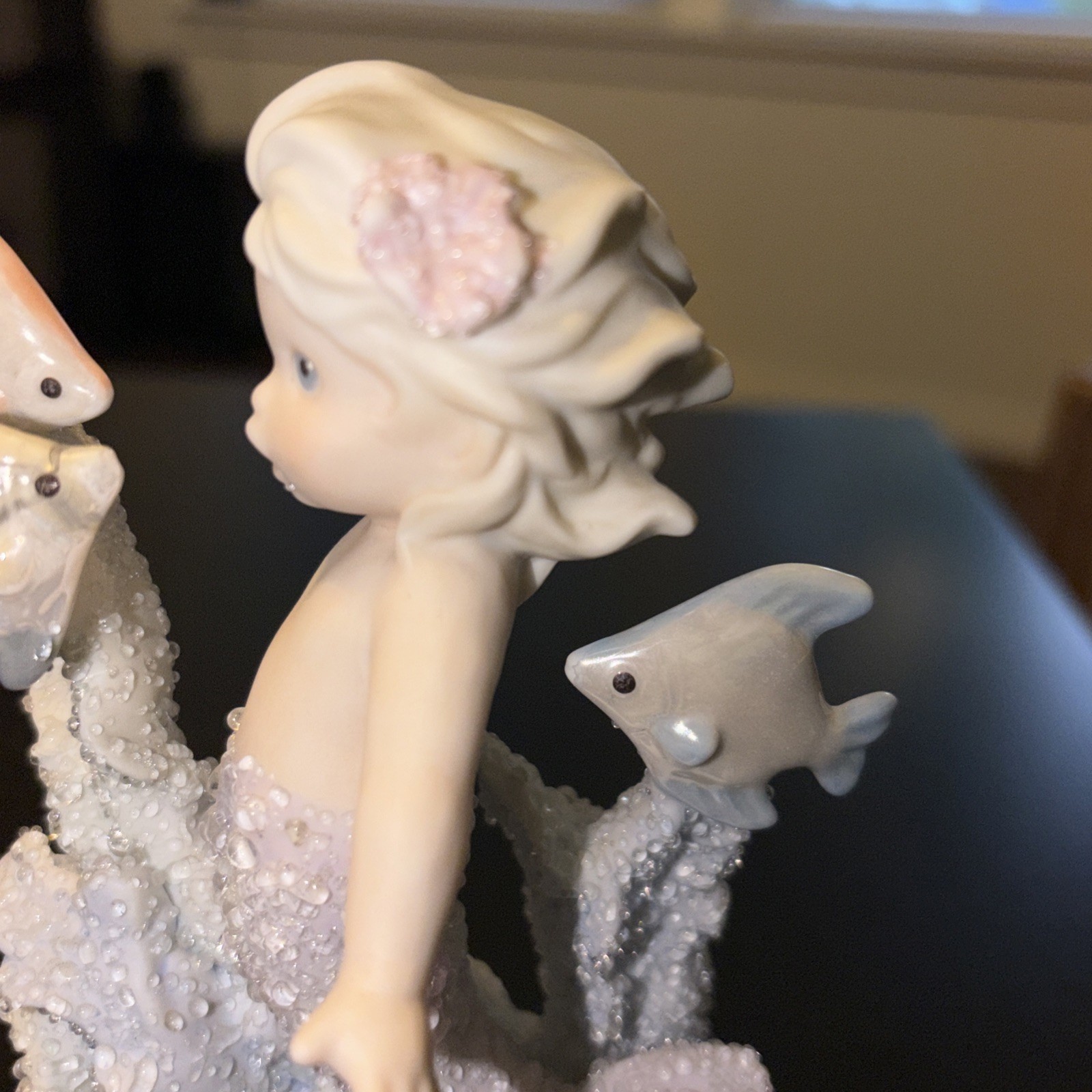 Evangelista #225 Coral Kingdom Mermaid Figurine By Enesco 1994 Shimmering Stone