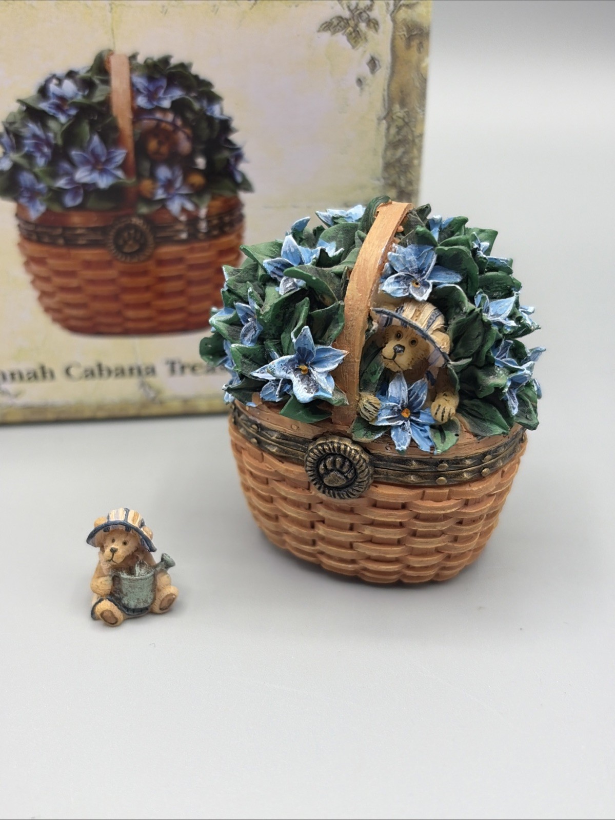 Boyd’s Bears Treasure Box Hanna Cabana Longaberger Basket with Trinket