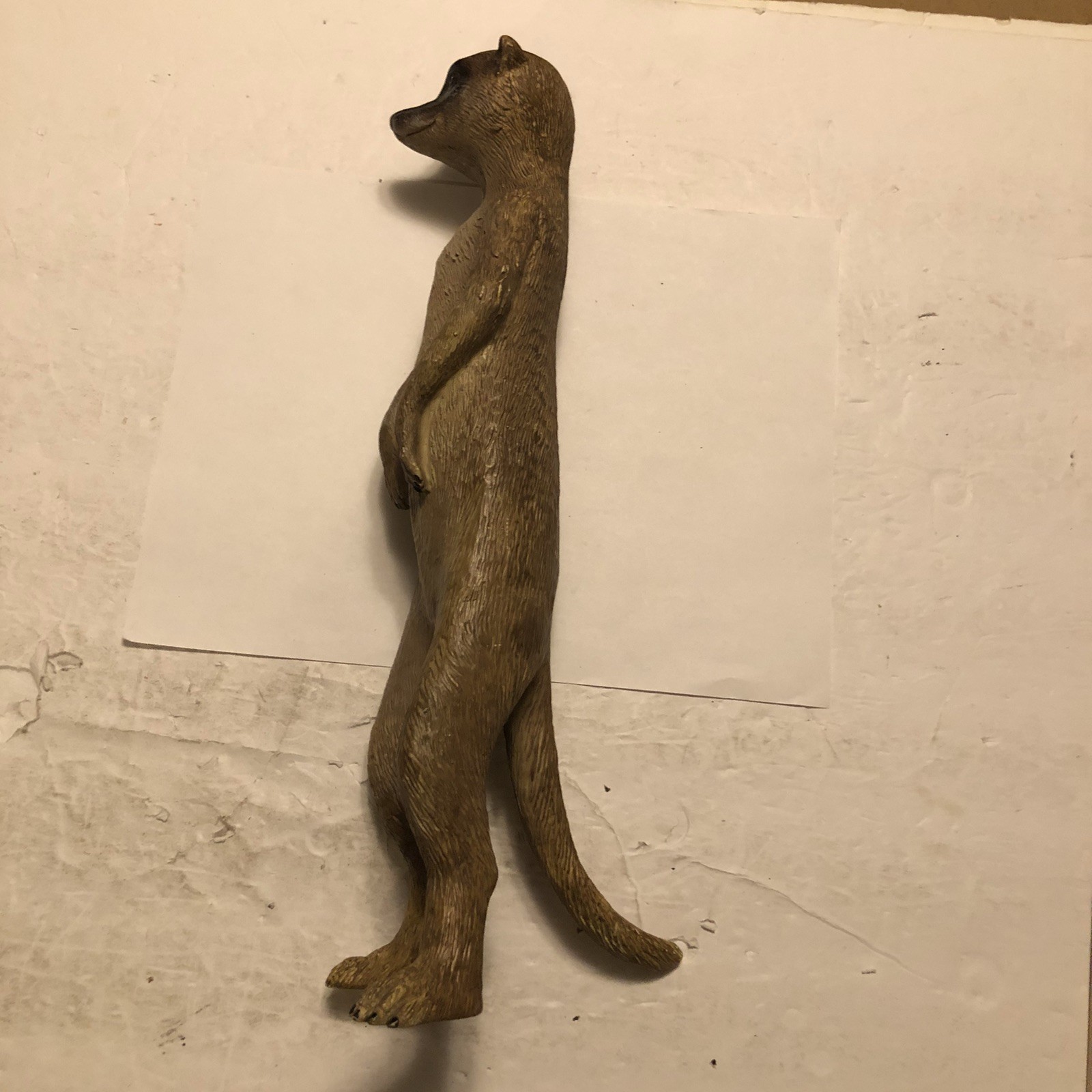 Meerkat Figure Resin 13.75 Inches Tall Standing Watching Garden