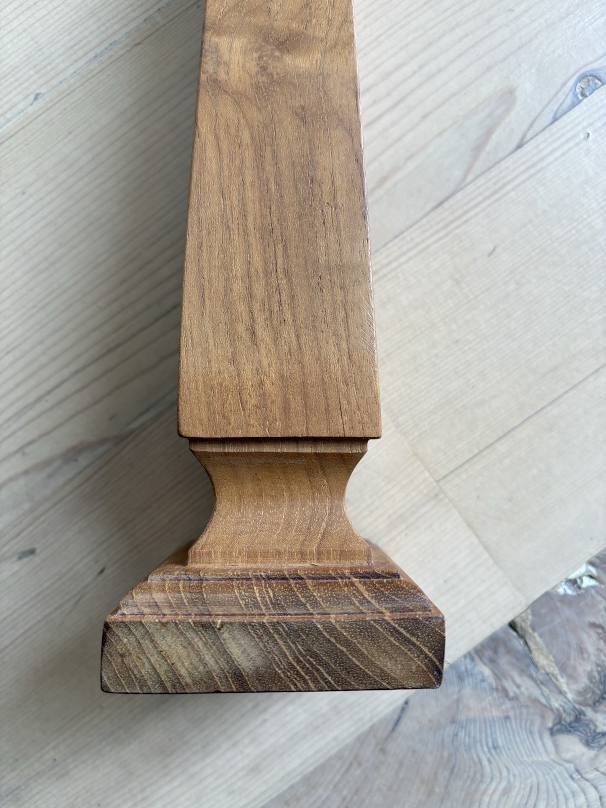 Hand Carved Wooden Obelisk
