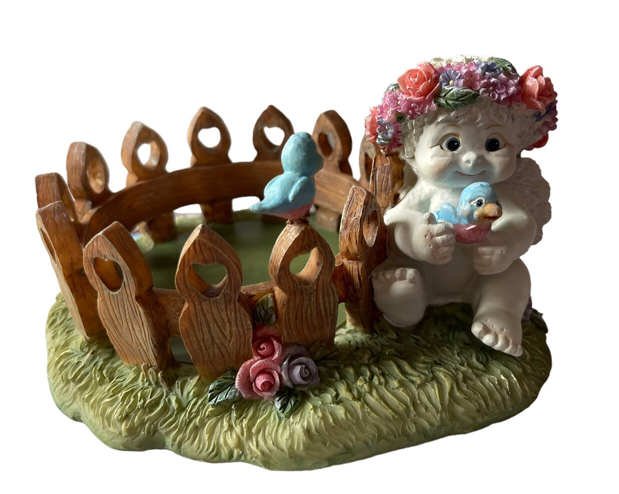 Dreamsicles Decorative Candle Holder Cherub Collectibles 2001 Friendship Candle