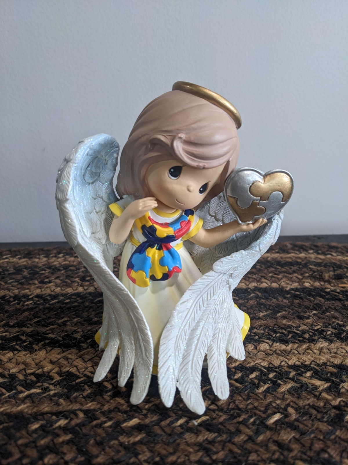 RARE Precious Moments Angel of Understanding Autism Awareness 2013 Hamilton HTF