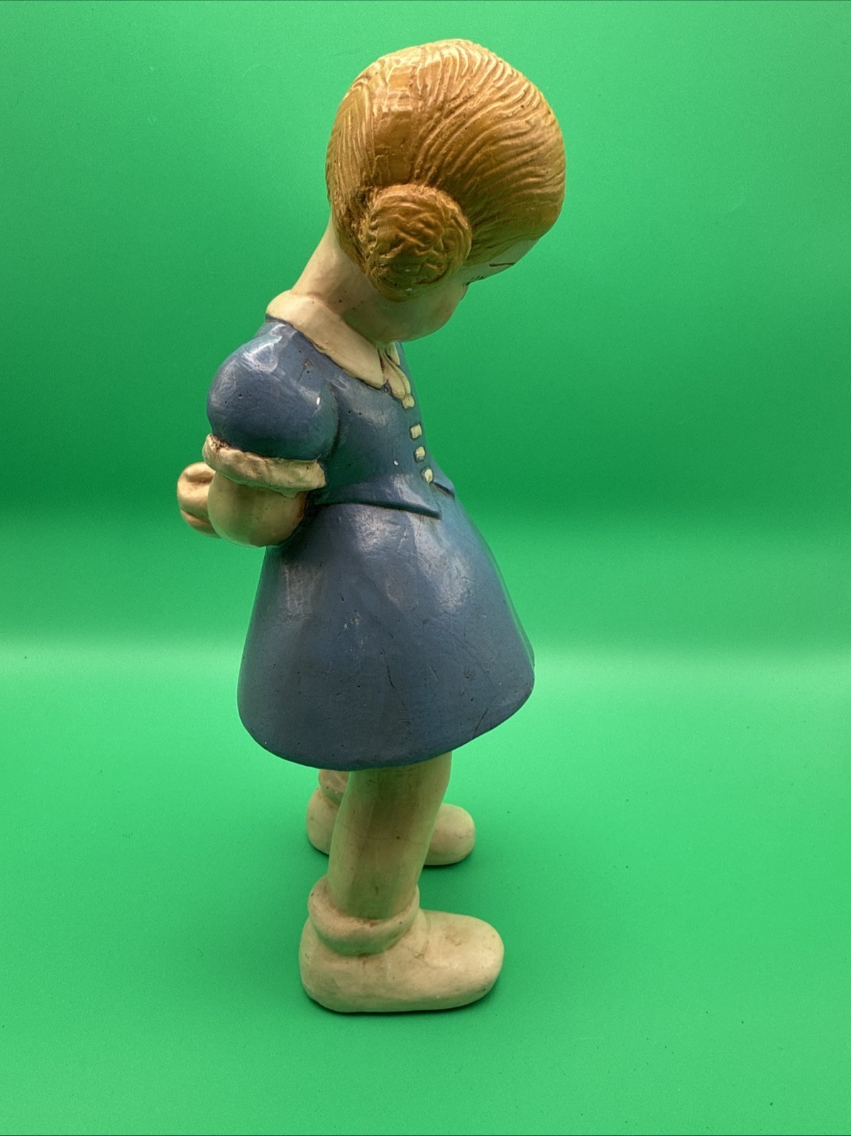 Vintage Coventry Ware German Girl Chalkware 8.5 Inches Figurine