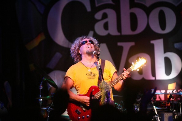 Mini CABO WABO Guitar SAMMY HAGAR Red Rocker Memorabilia FREE STAND Gift