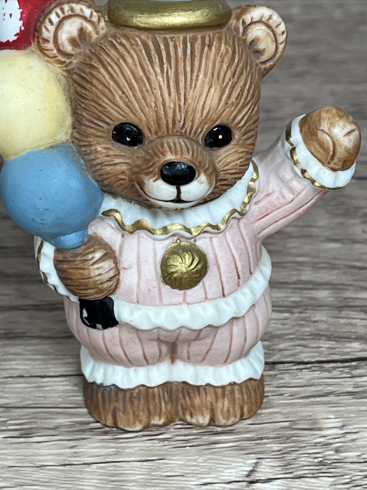 Vintage Homco Circus Teddy Bear Porcelain Figurines #1449 Set of 4 SEE PHOTOS
