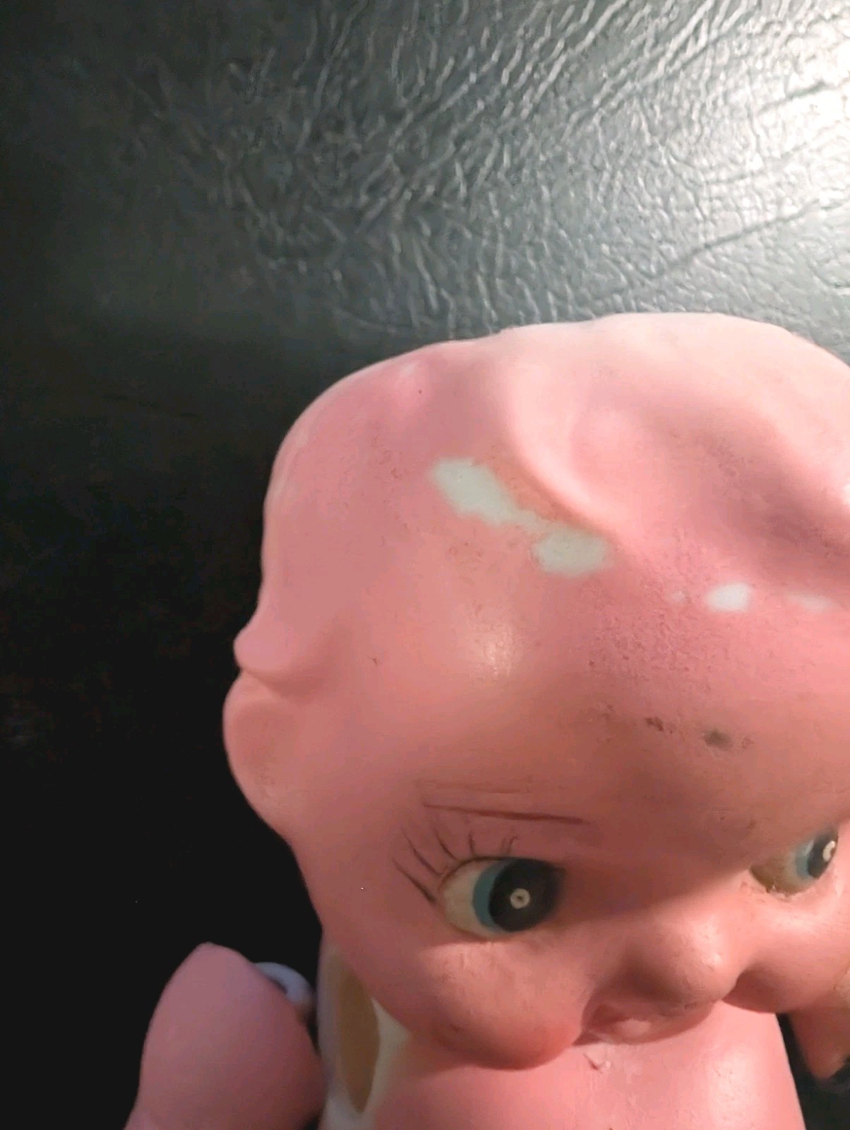 RARE Vintage 1930’s Chalkware Kewpie Doll Carnival Figurine Moving Arms Japan 7″