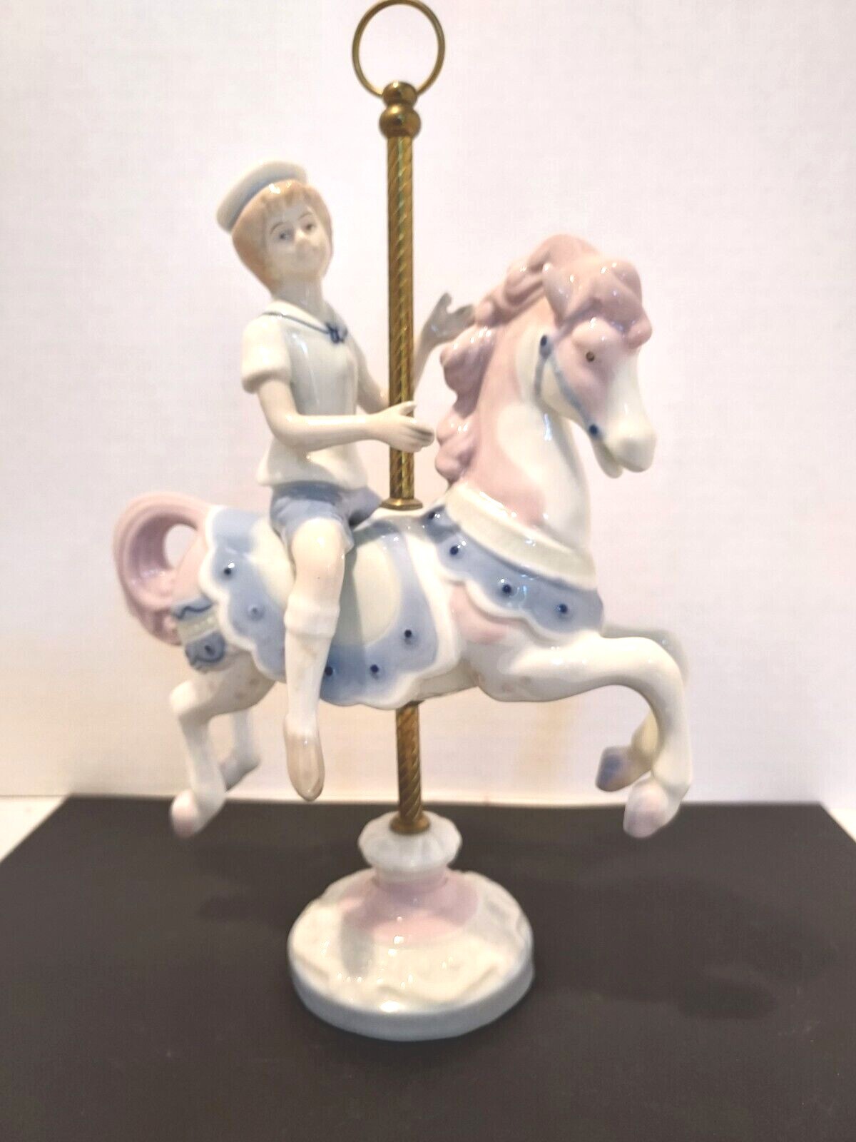 Paul Sebastian Carousel Horse with Child Rider Figure REDUCED PRICE