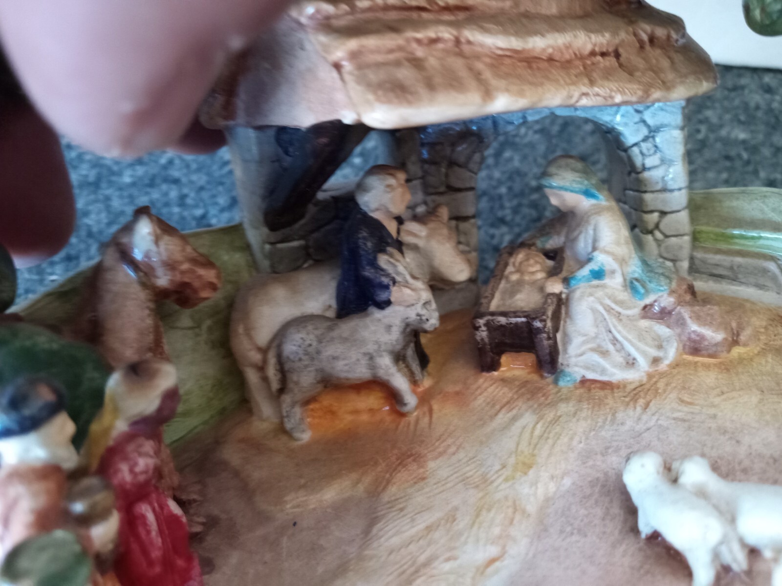 Sebastian Miniatures Nativity Scene Figurine Prescott W. Baston Hand Painted