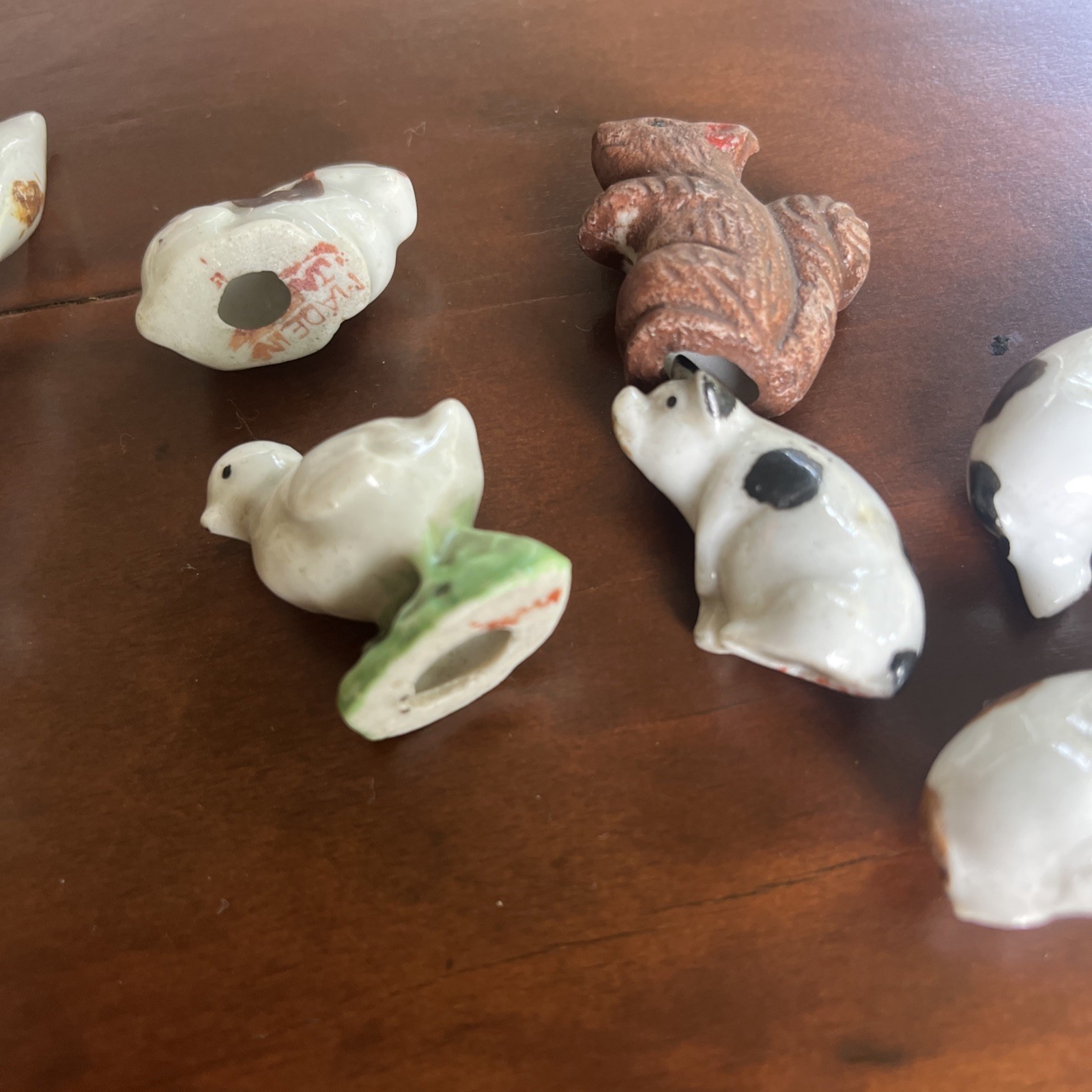 Lot of 12 Vintage Animal Figurines Ceramic Bone China Made in Japan