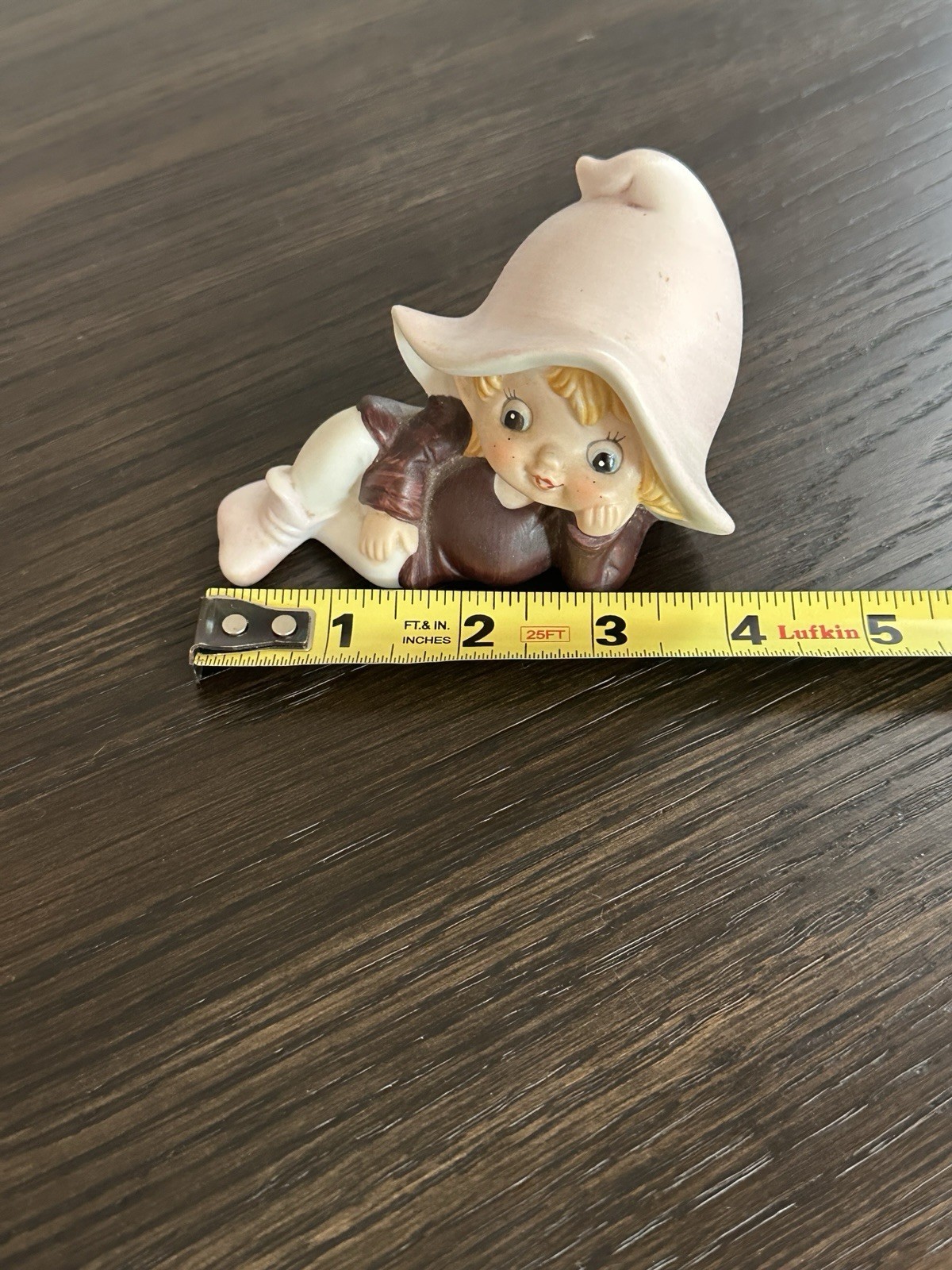 Homco Vintage Pixie Elf FairyGnome Bisque PorcelainFigurine #5213
