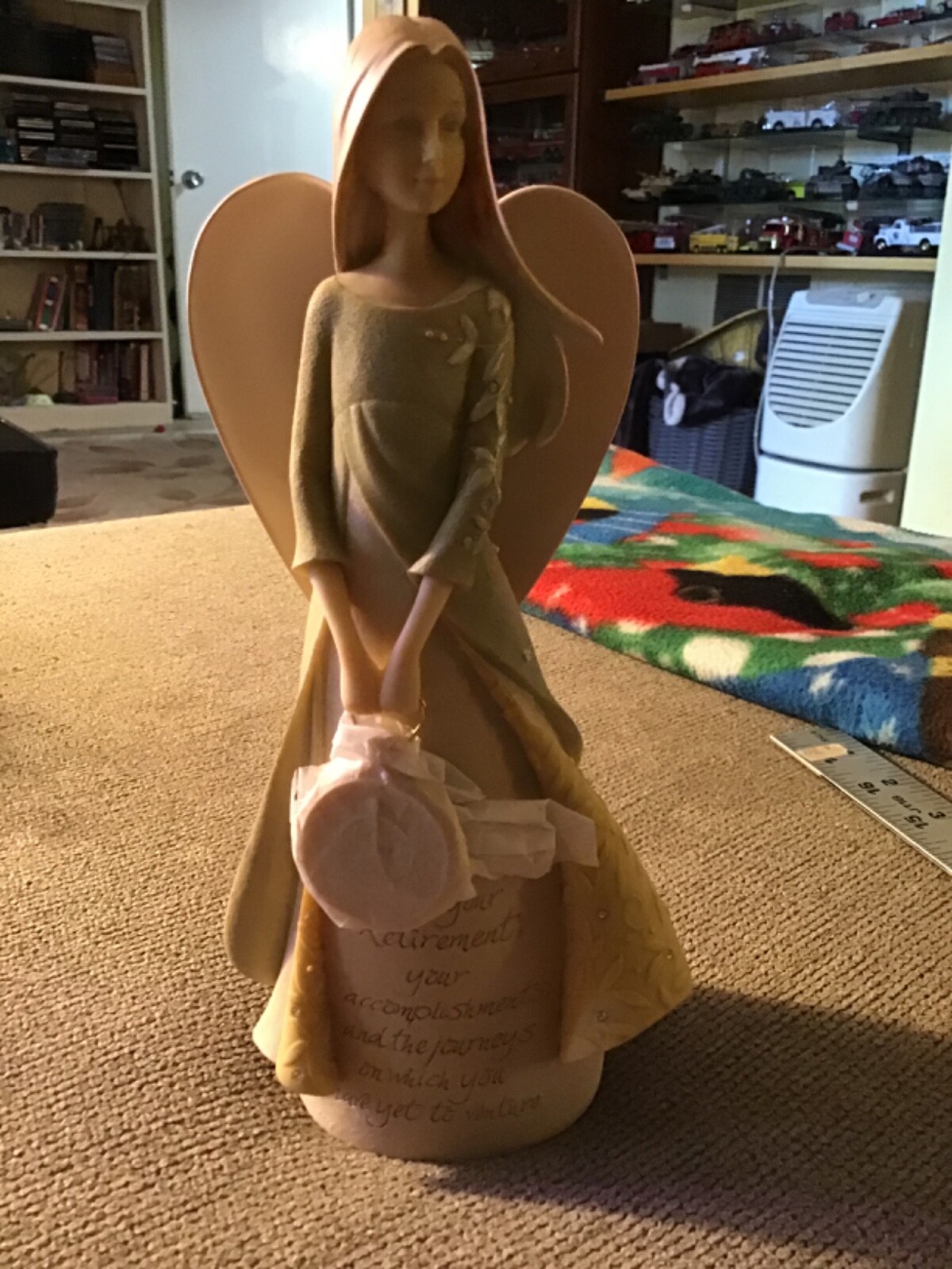Foundations Mini Figurine Angel of Retirement Holding Clock in Her Hands 2017