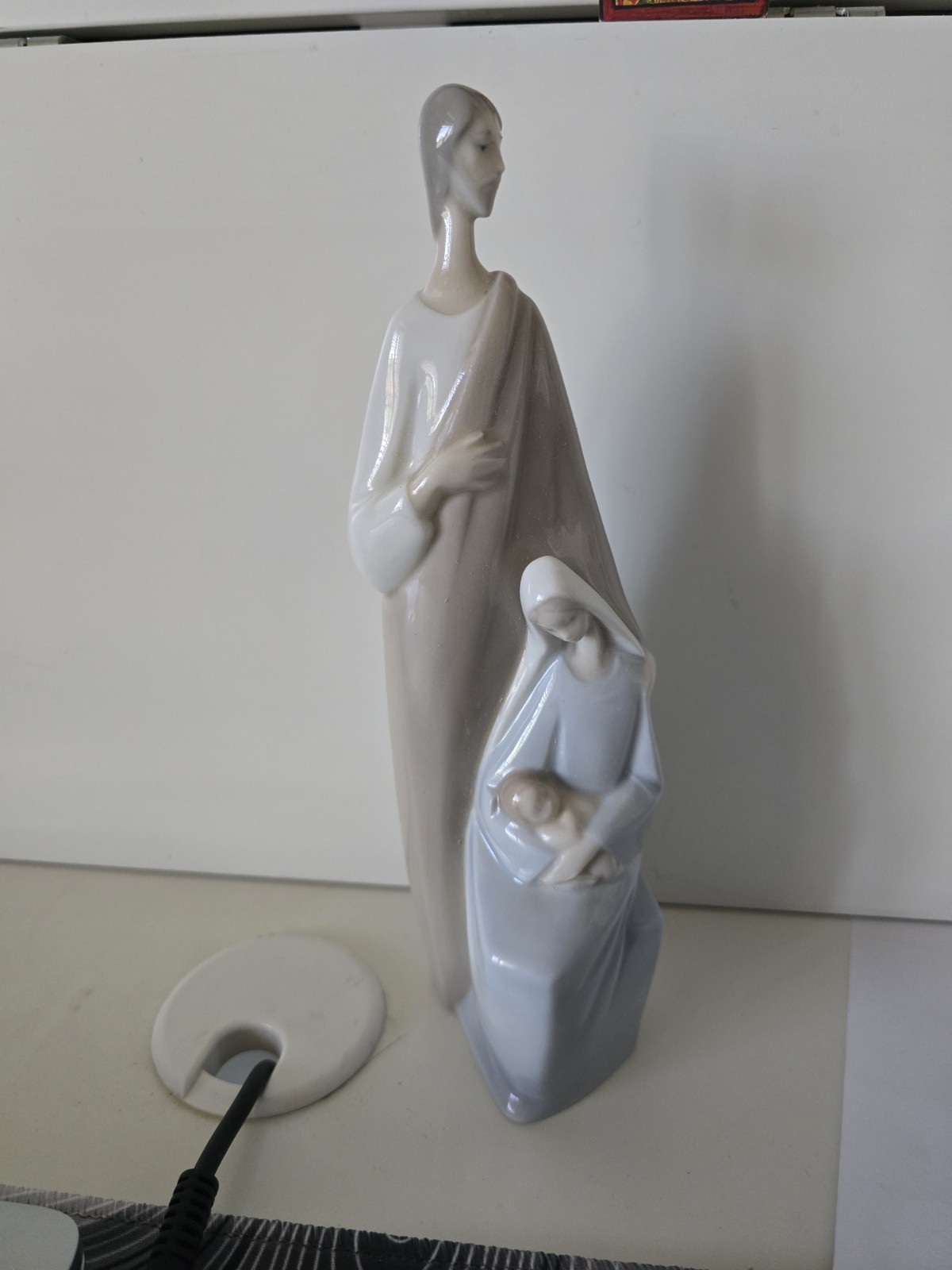 Lladro Porcelain Holy Family Nativity Figurine Mary Joseph Baby Jesus