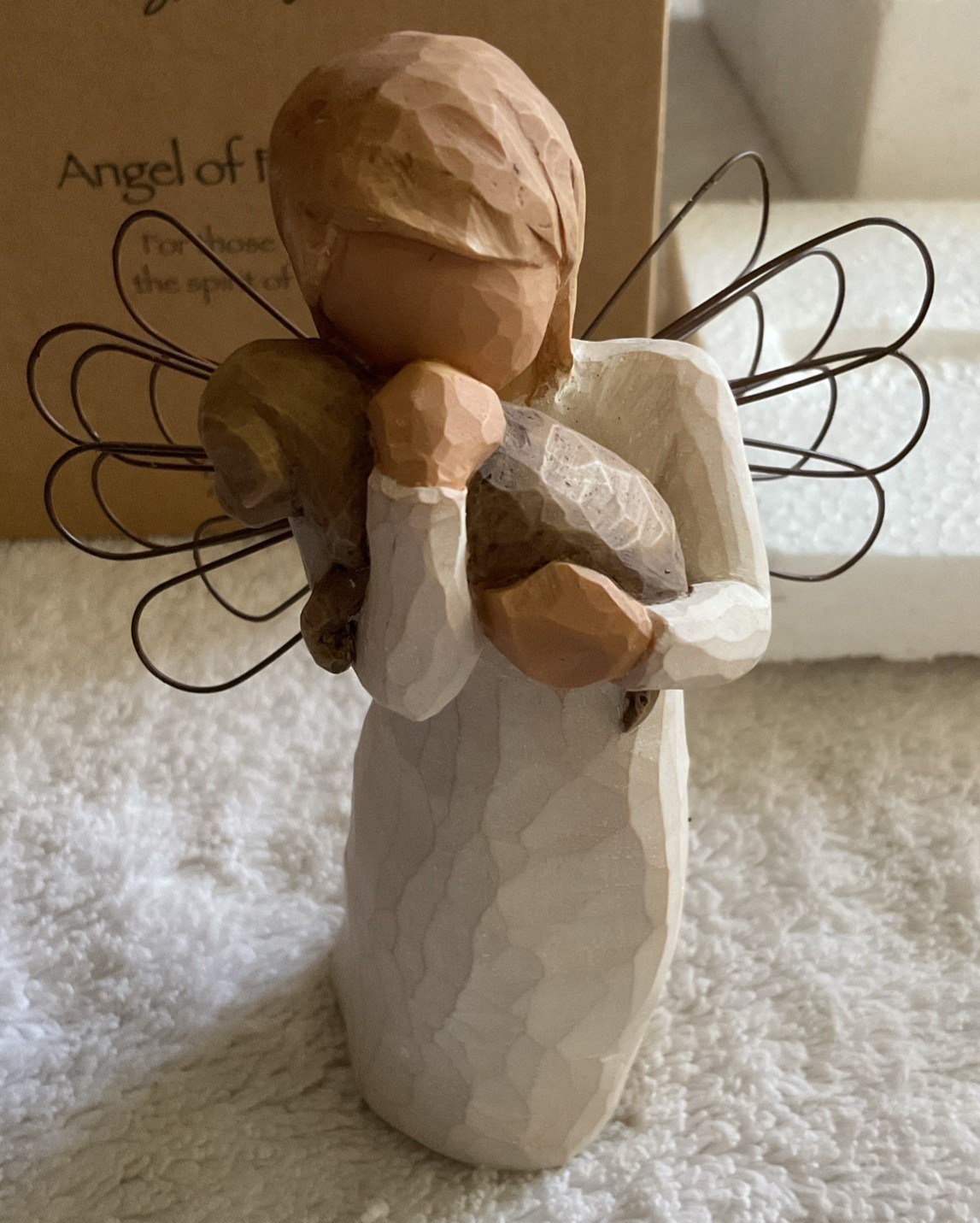 Willow Tree Angel of Friendship Figurine Susan Lordi 1999 Signed Hand Painted