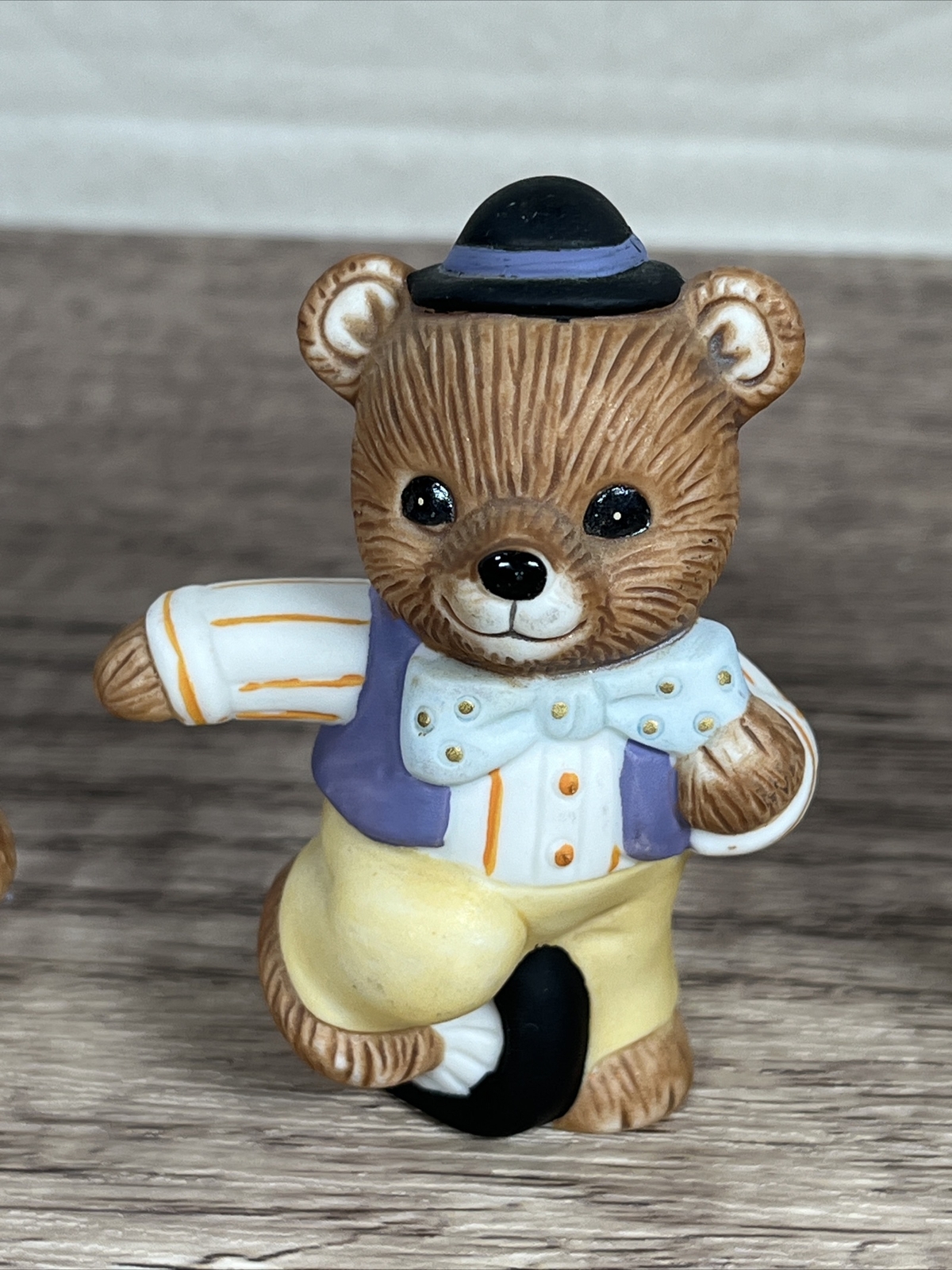 Vintage Homco Circus Teddy Bear Porcelain Figurines #1449 Set of 4 SEE PHOTOS