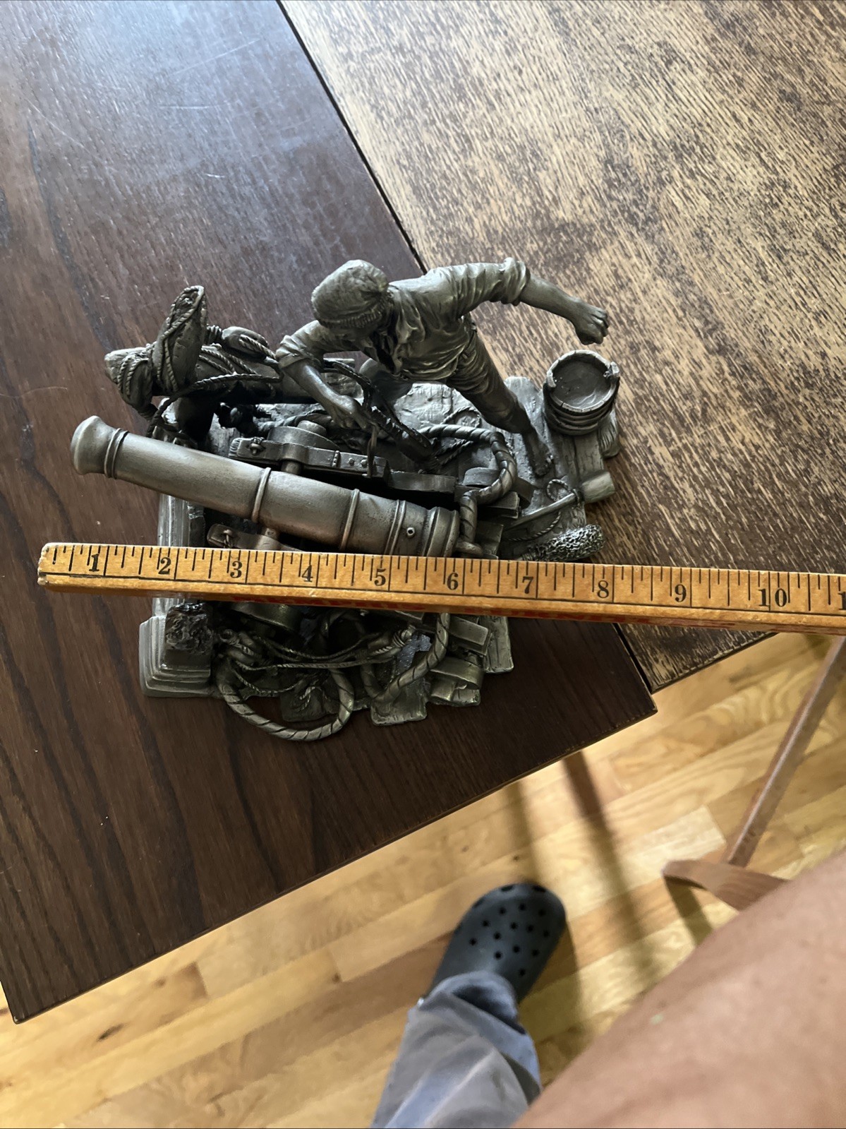 Franklin Mint “Fire At Will” Fine Pewter Sculpture Peter Jackson RARE 10lb+