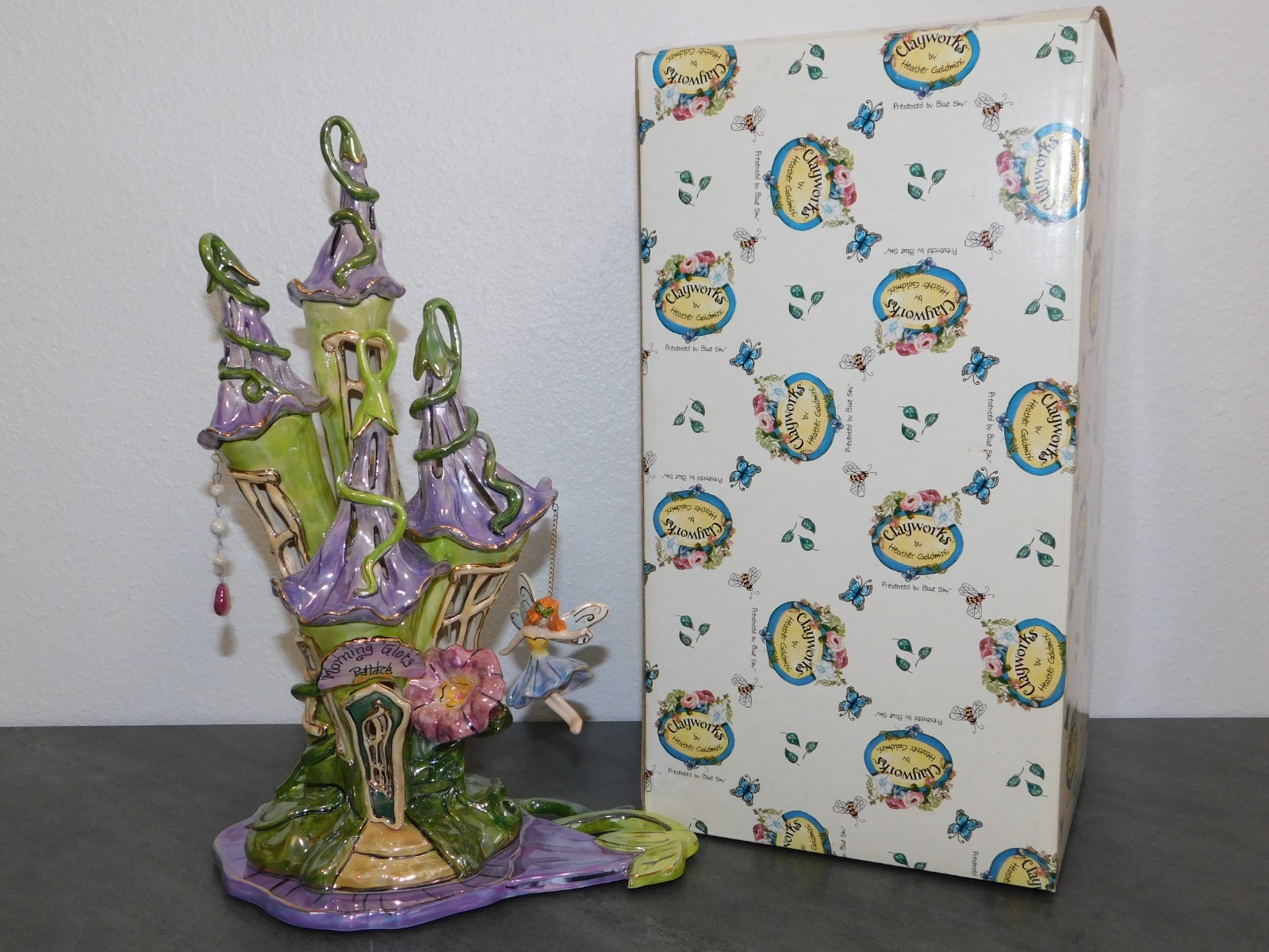 RARE Blue Sky Clayworks Fairy Tales “Morning Glory Palace” By Heather Goldminc