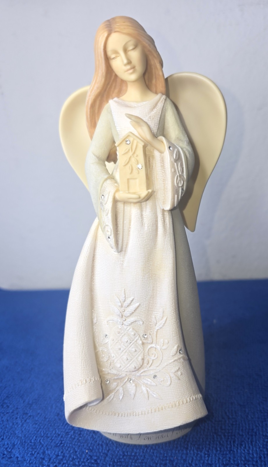 Enesco Foundations Angel Figurine Bless this Home With Love & Peace 4024911