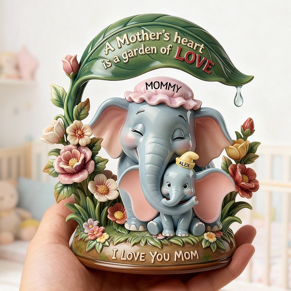 Personalized Disney Dumbo Mom Grandma Kids Acrylic Plaque Wooden Block Decor