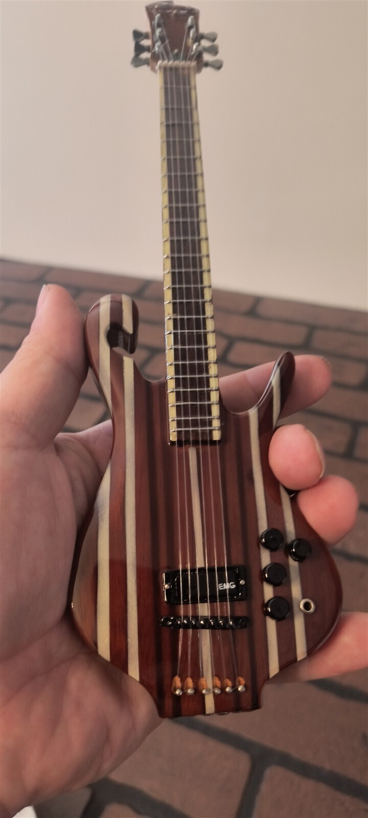 LES CLAYPOOL – Carl Thompson Rainbow Bass 1:4 Scale Replica Guitar ~Axe Heaven~