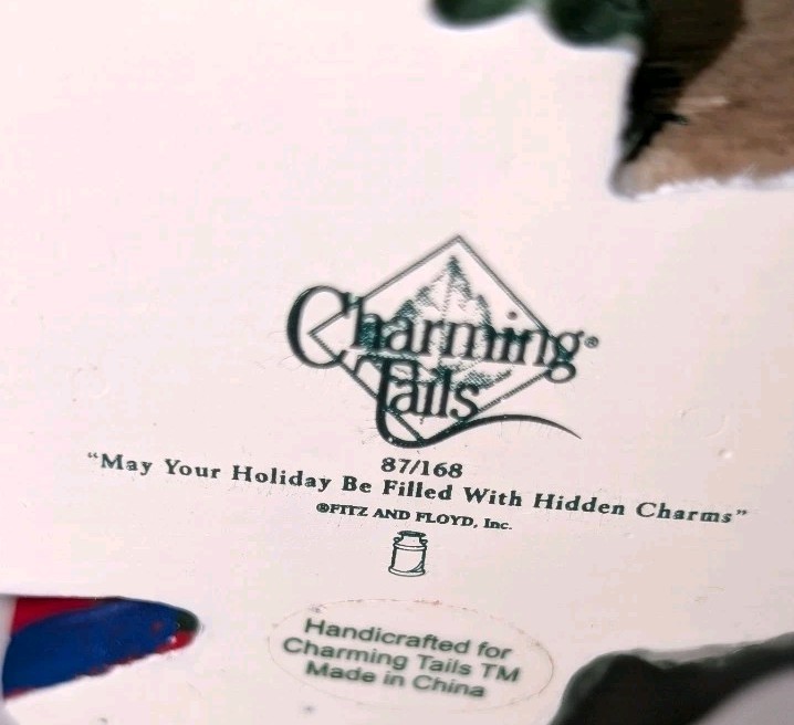 *RARE* Charming Tails May Your Holiday Be Filled W/Hidden Charms 87/168 + 2 Mini