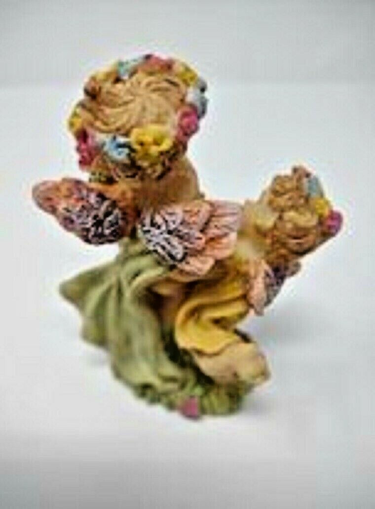 Polyresin Collection Hand Crafted Hand Painted Single Pair Of Angels