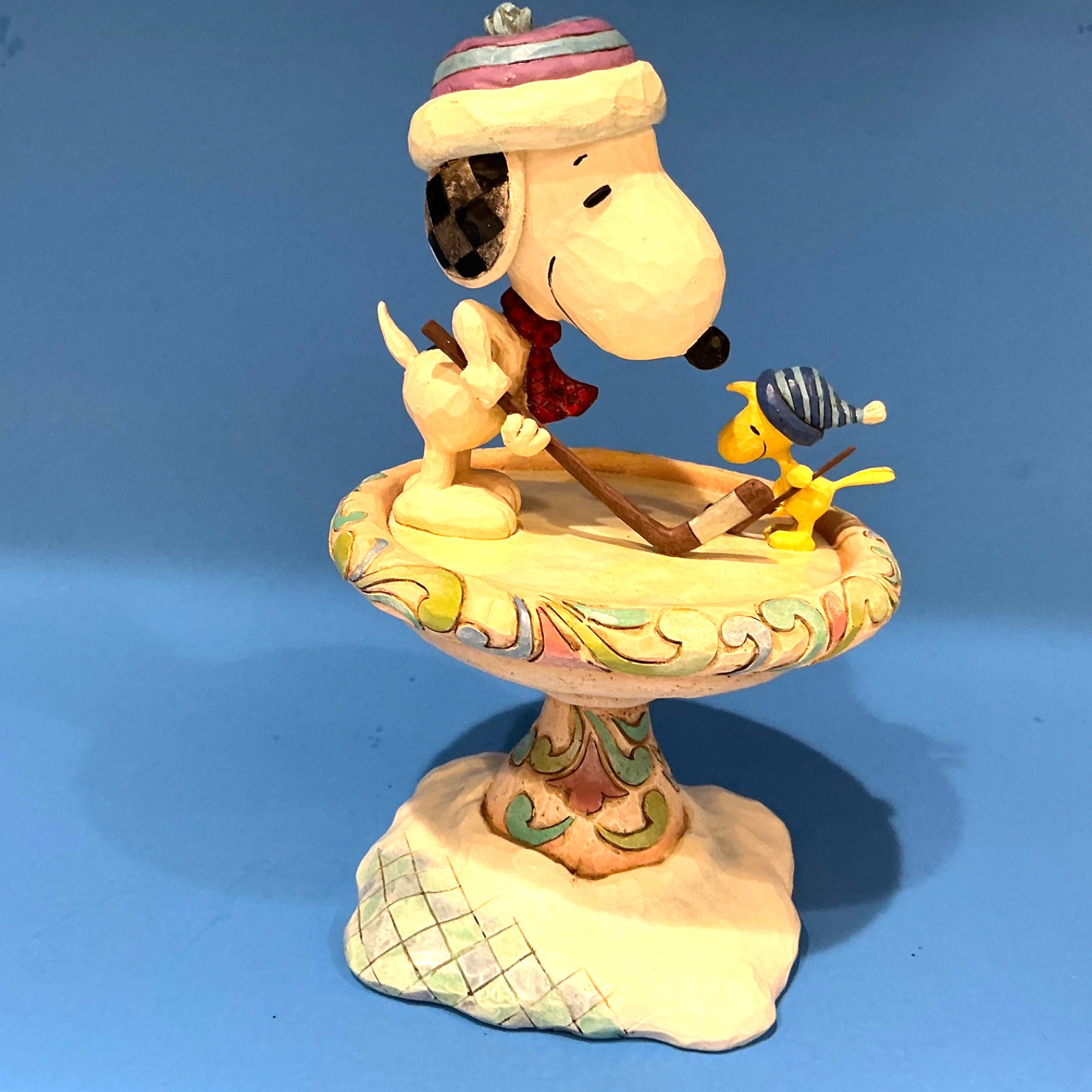 Jim Shore Peanuts 4057675 “Friendly Face-Off” Free Shipping Snoopy Woodstock Ice