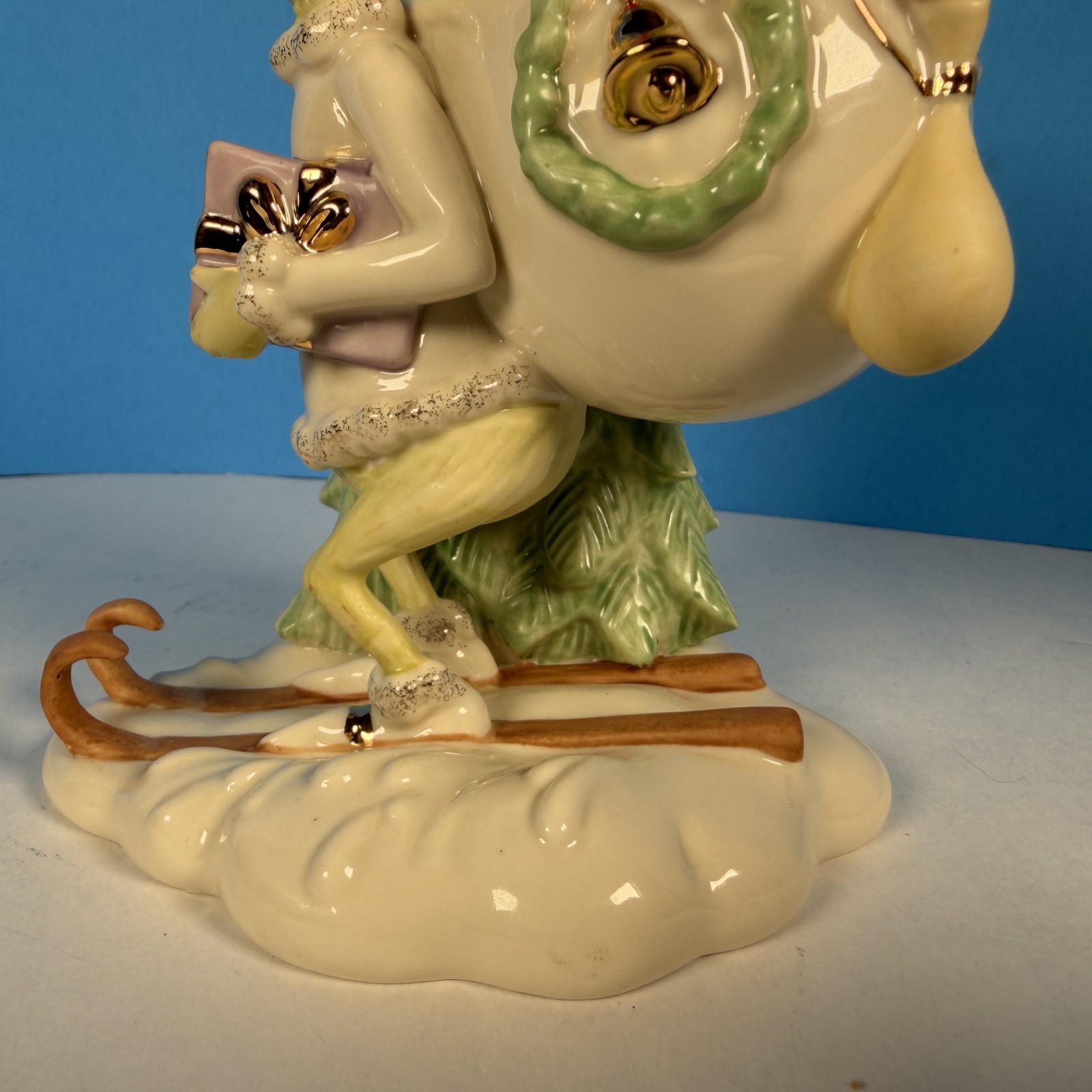 RARE 2014 Lenox Dr. Seuss GRINCH’S SNOWY ESCAPE Christmas Figurine 5.5″ NO BOX