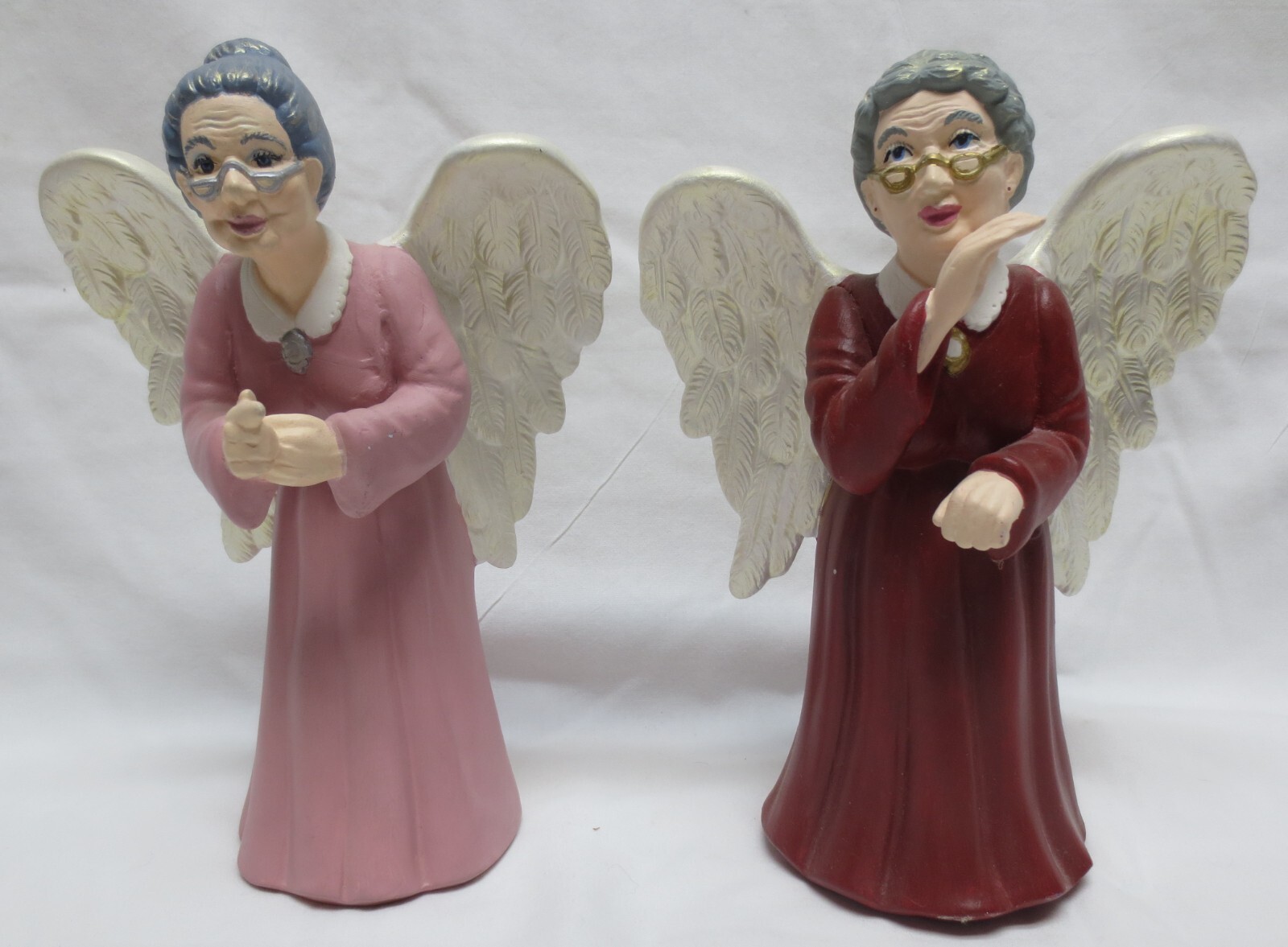 Vtg Scioto Mold 1997 Grandma Angels Hand Painted Signed