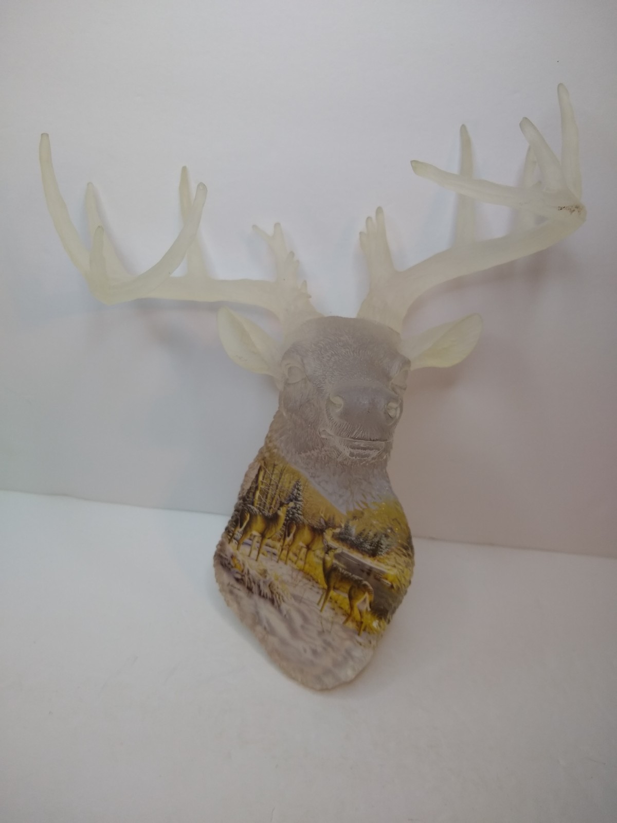 Whitetail Winter By Greg Alexander Deer Sculpture Bradford Exchange 2004 Used