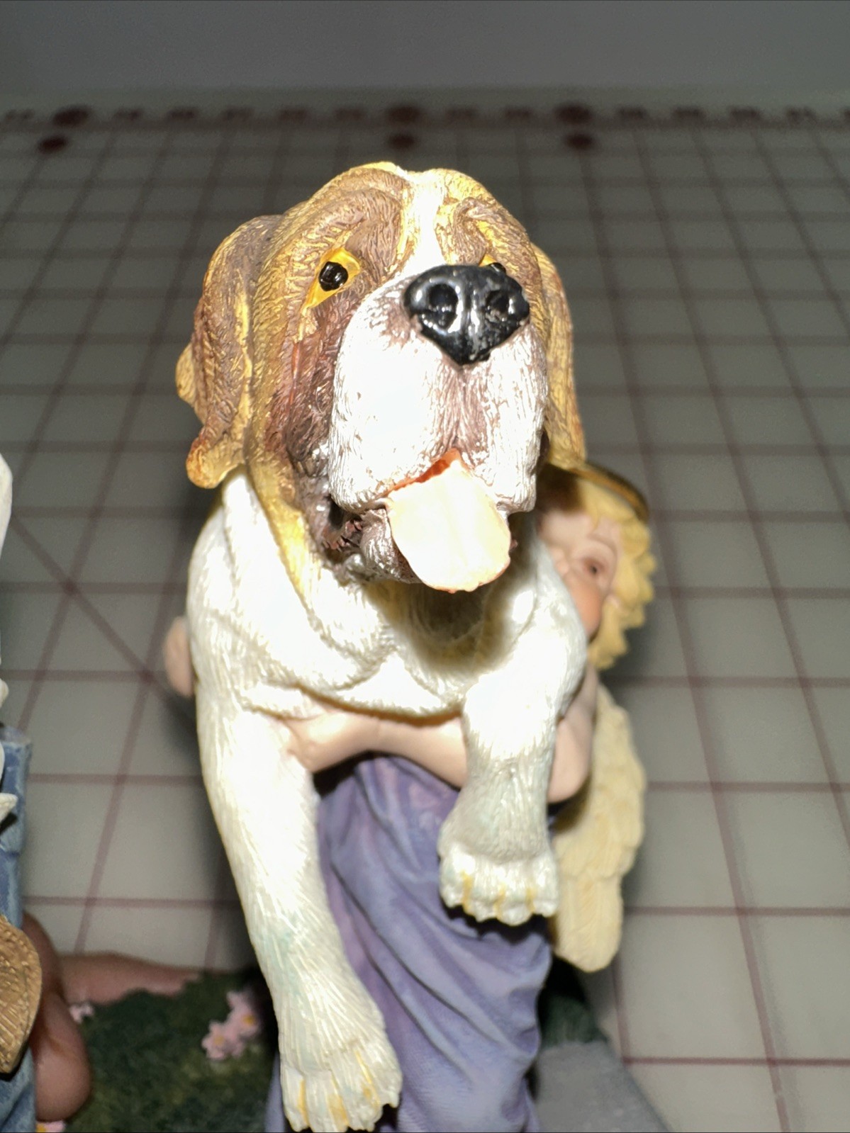 Prayers and Promises “Lost and Found” 2001 Demdaco Angel Figurine Dog