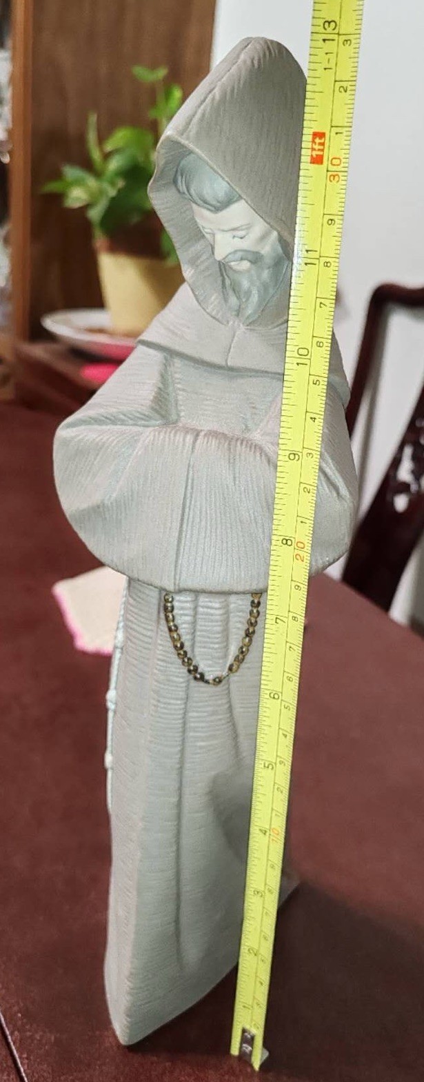 Lladro – Monk in a Matte GRES finish – 13.5” Tall. Retired 1998