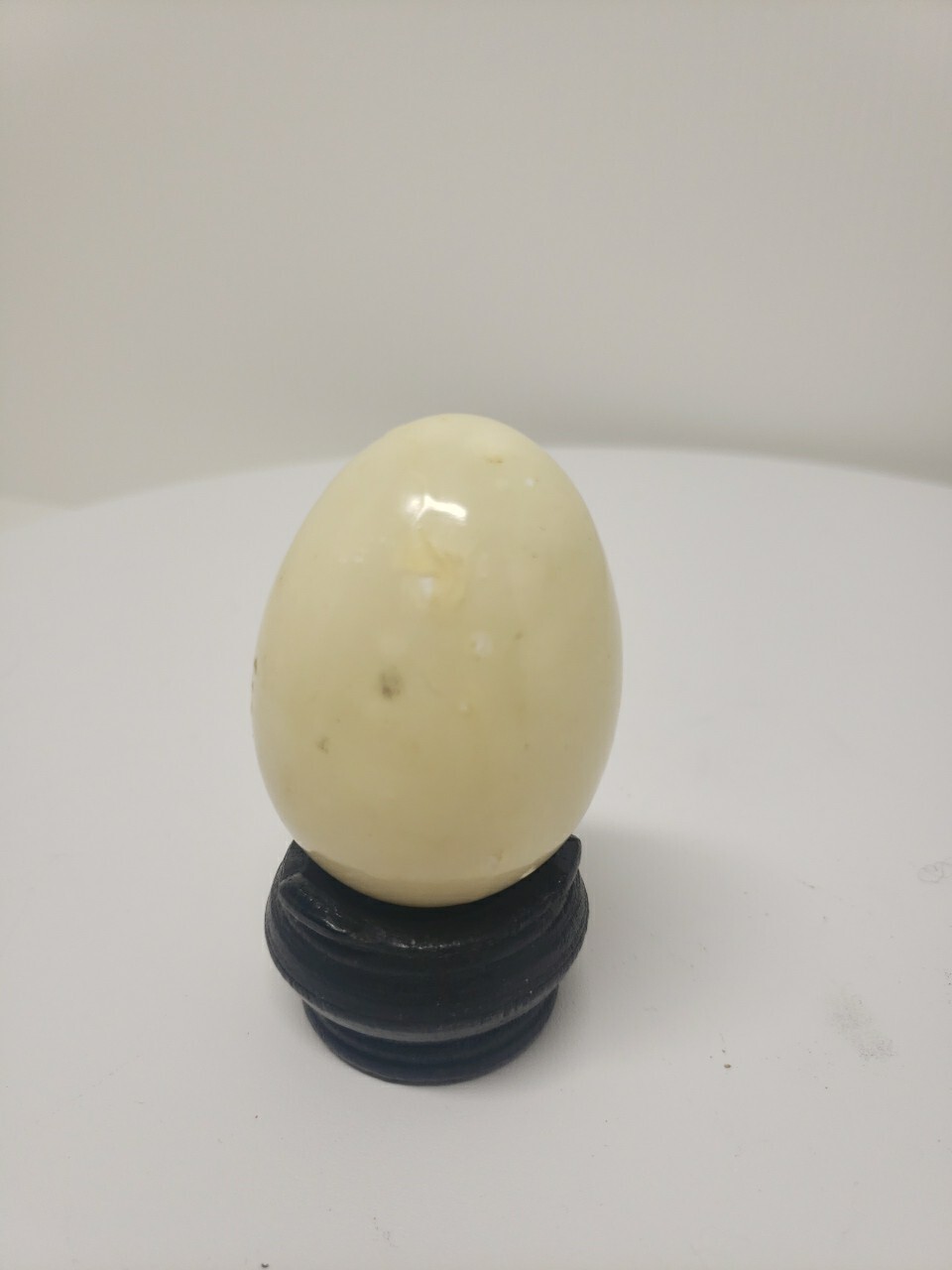 Vintage Marble Alabaster Granite Stone Eggs Lot of 3 – Green,Orange, Beige ,D3