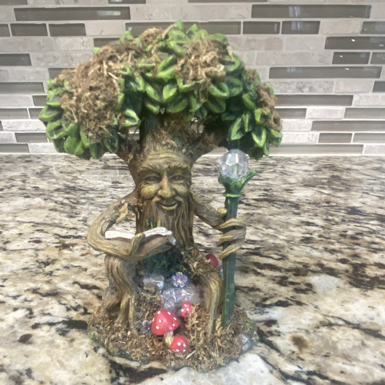ArtMinds Fantasy Tree Resin Figurine Hand Painted Woodland Small