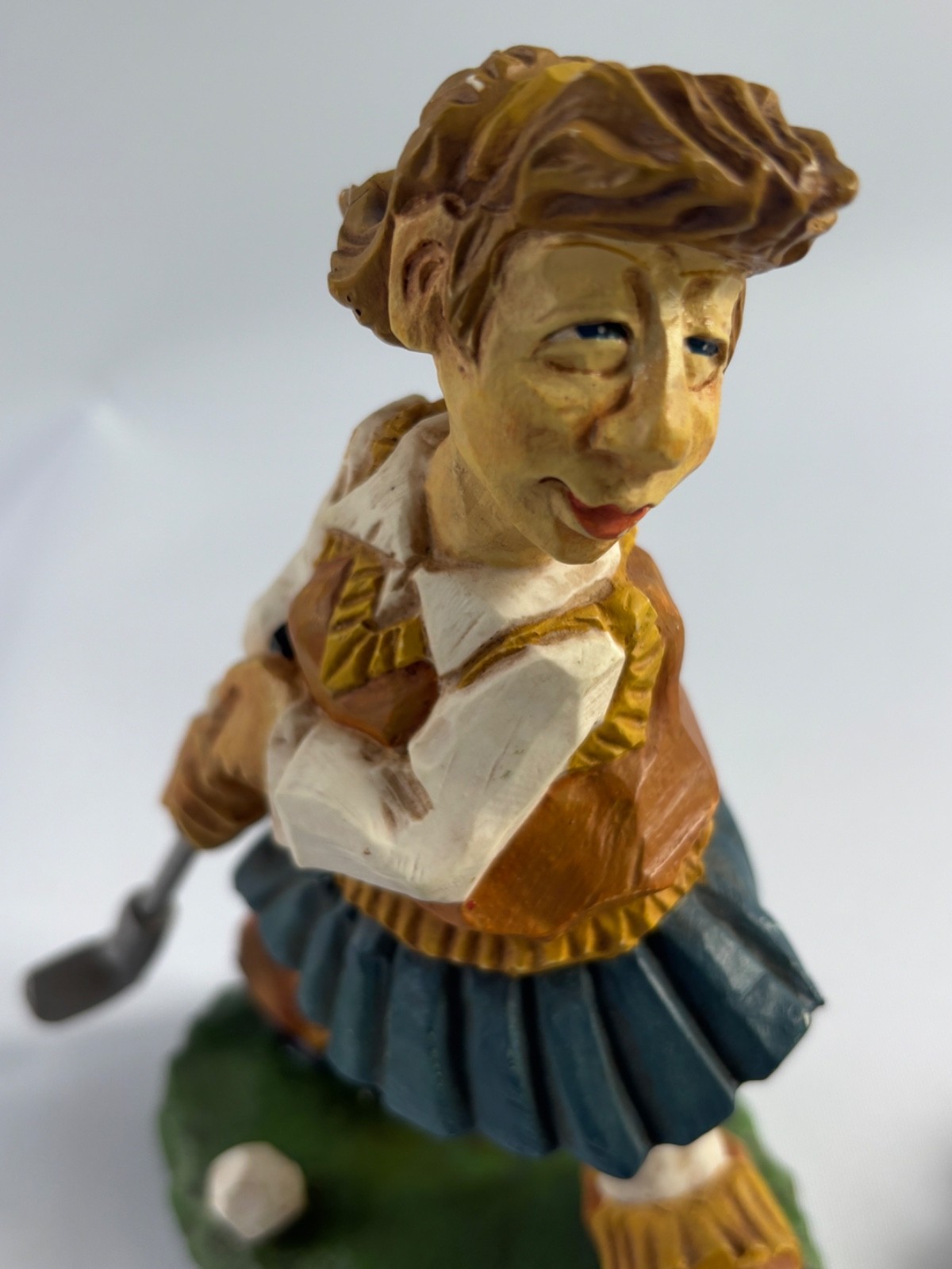 David Frykman The Golfer Figurine Art Sculpture 1998/2000 Pair Couple Golf