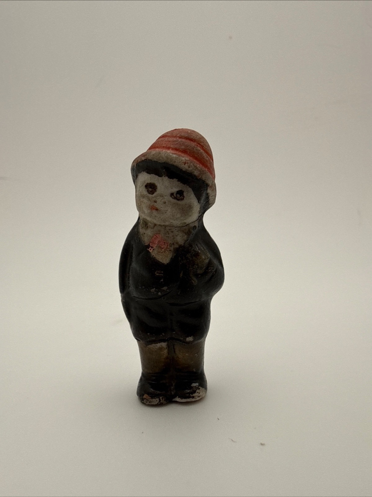 Miniature 1930s Bisque Penny Boy Figurine Vintage Japan Character Figure