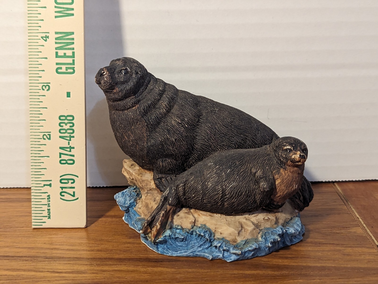 Ruas Oceana. Monk Seal Resin Figurine.