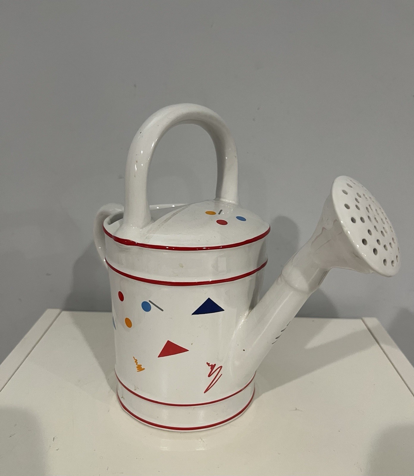 R. B. Bernarda Watering Can Ceramic Retro Portugal 1562 Geometric 80s Print