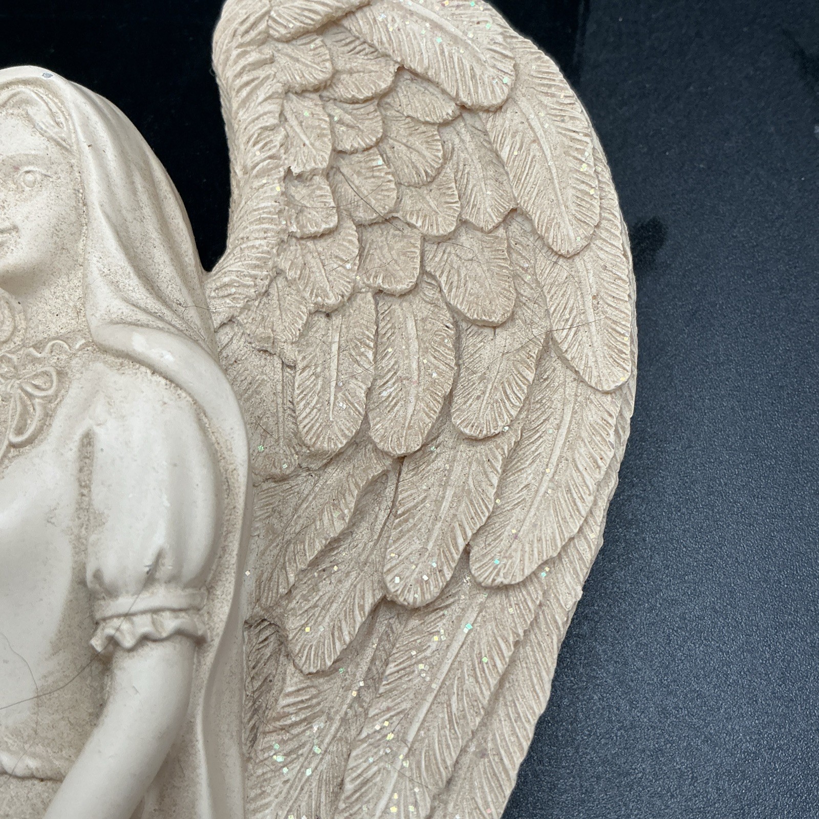 Angel Door Frame Sculpture Right Corner 8” x 5.5” Wall Art